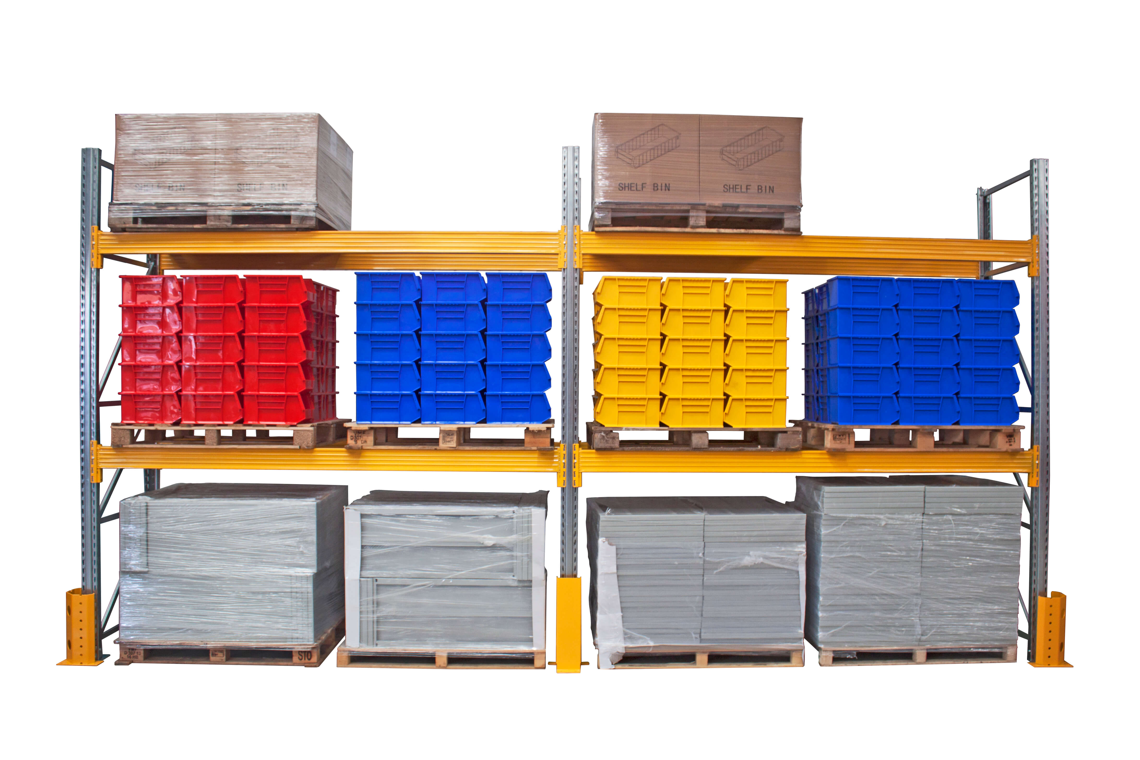Heavy Duty Pallet Racking 3 Levels - 5000x5742x900mm - Beam Load up to 3790kg UDL.