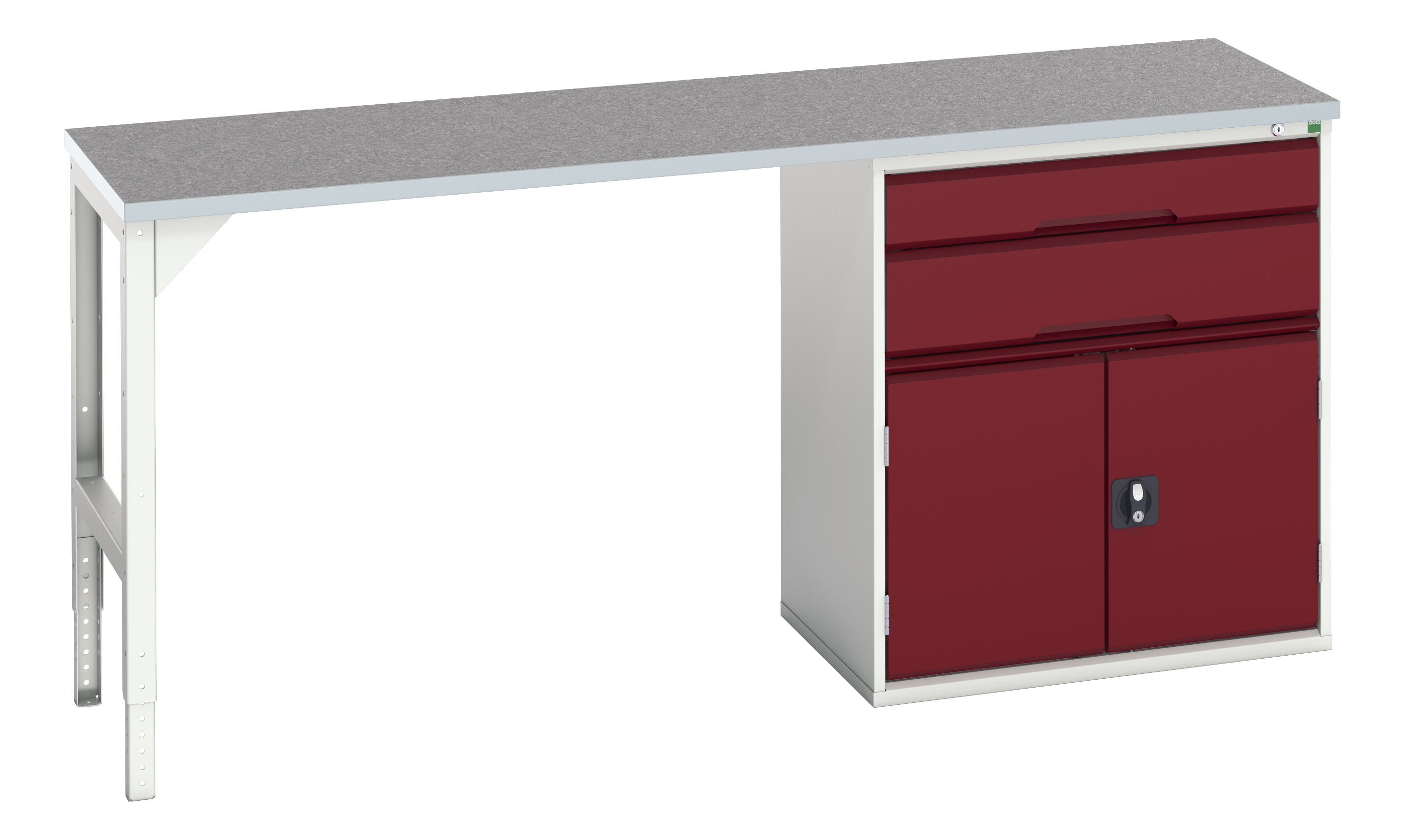 Bott Verso Pedestal Bench With 2 Drawer-Door Cabinet - 16921965.24
