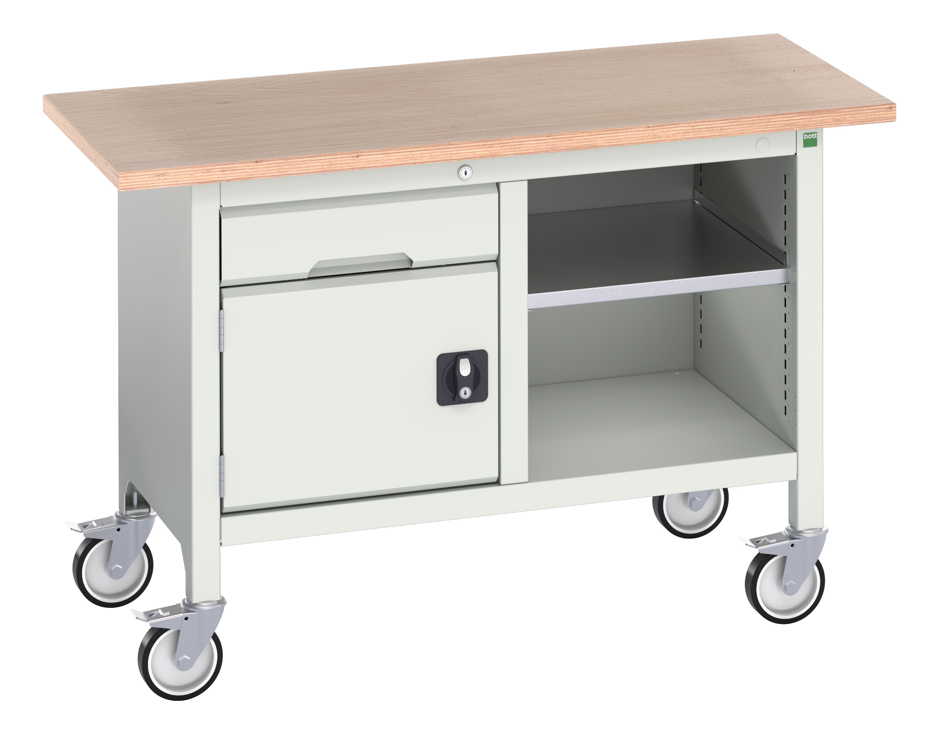 Bott Verso Mobile Storage Bench With 1 Drawer-Door Cabinet / Open Cupboard - 16923200.16