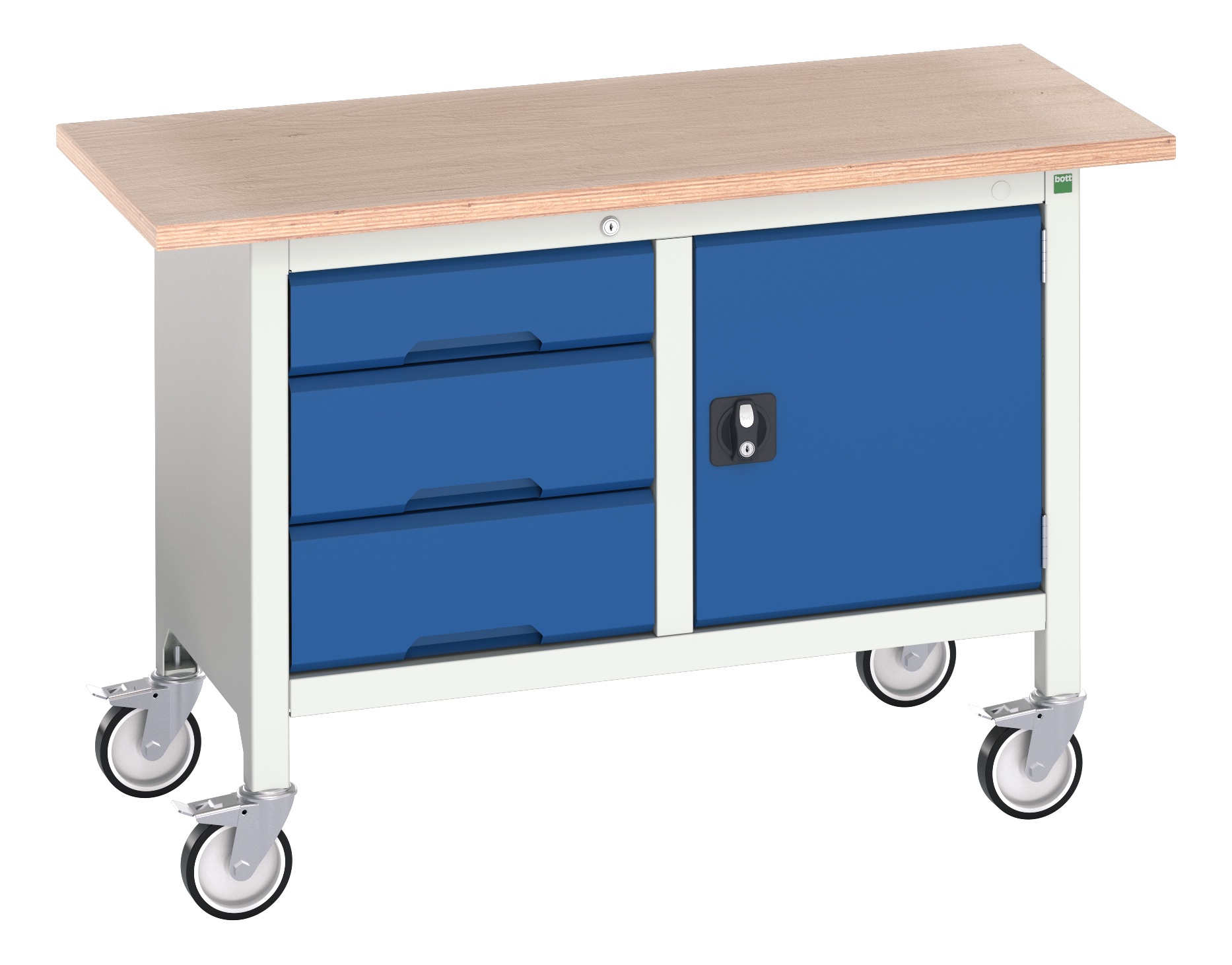 Bott Verso Mobile Storage Bench With 3 Drawer Cabinet / Full Cupboard - 16923203.11