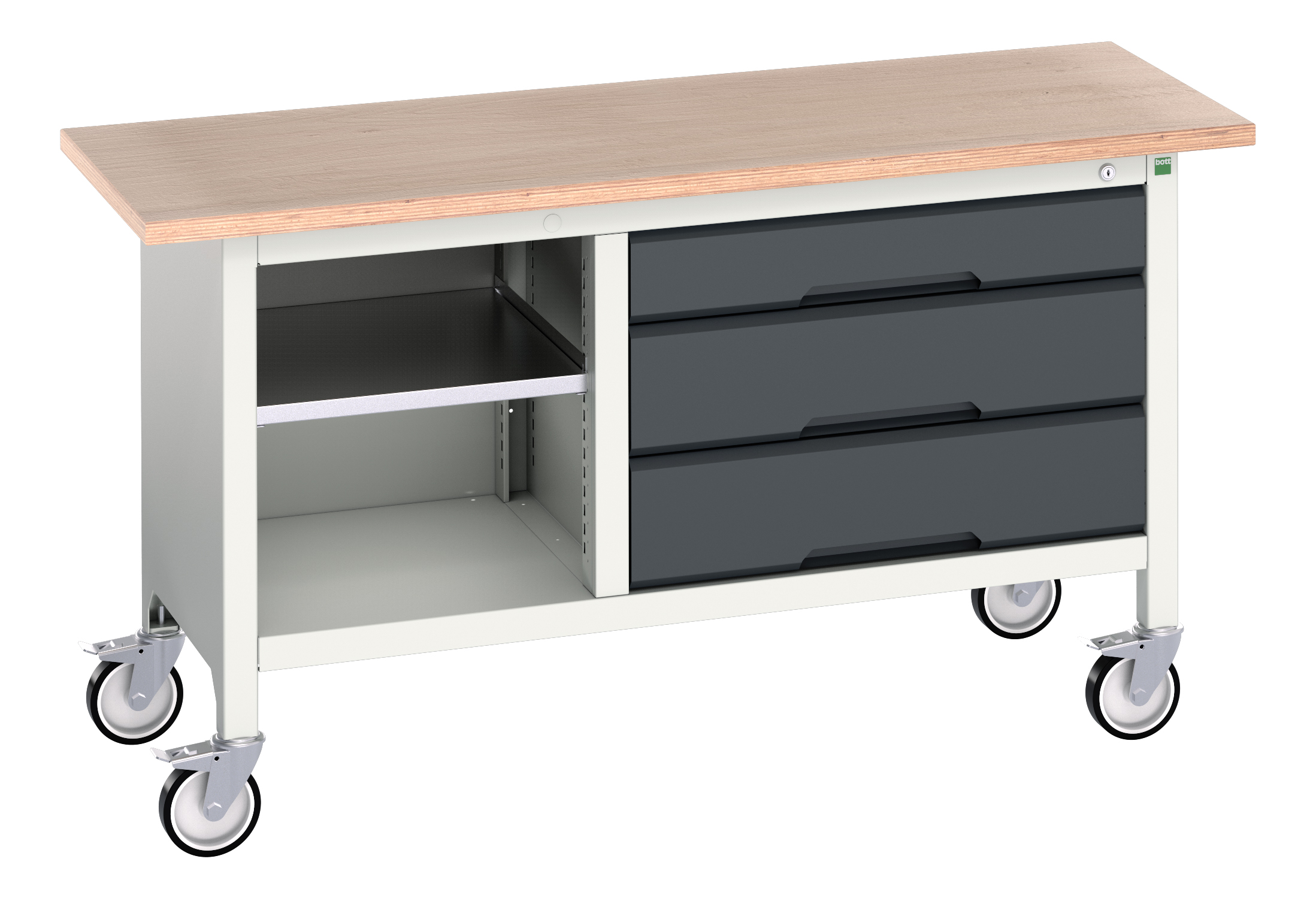 Bott Verso Mobile Storage Bench With Open Cupboard / 3 Drawer Cabinet - 16923213.19