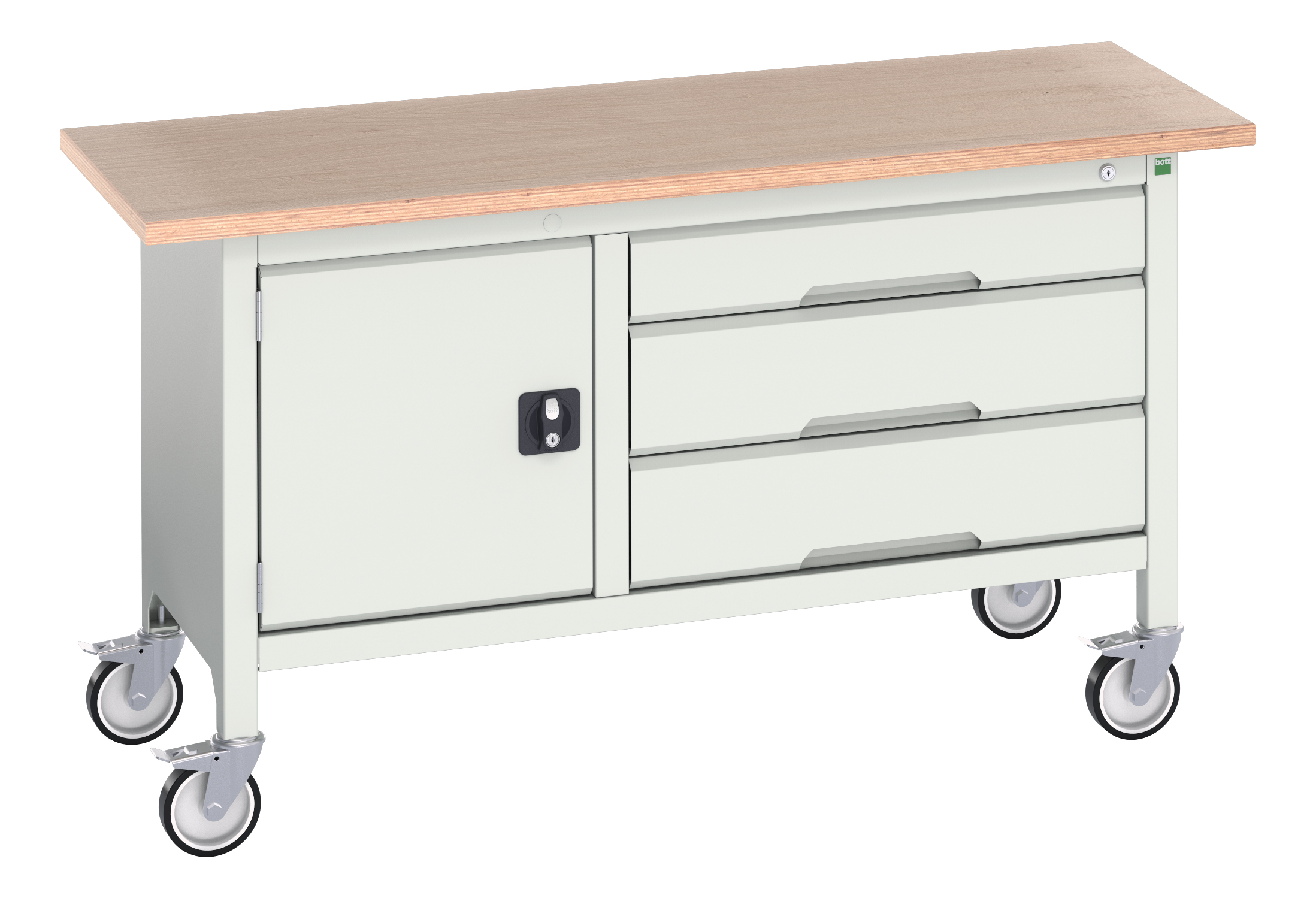 Bott Verso Mobile Storage Bench With Full Cupboard / 3 Drawer Cab - 16923214.16