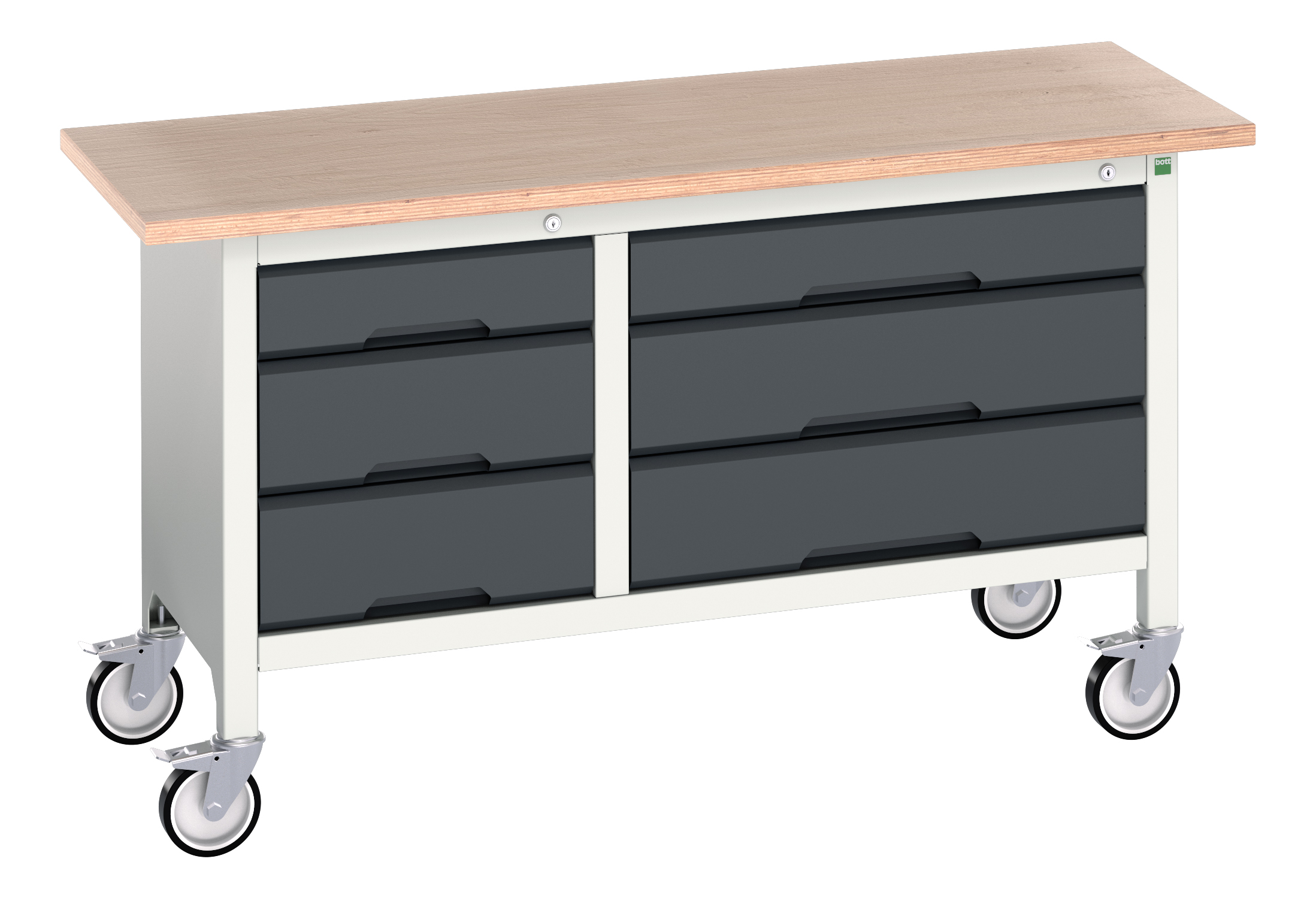 Bott Verso Mobile Storage Bench With 3 Drawer Cabinet / 3 Drawer Cabinet - 16923215.19
