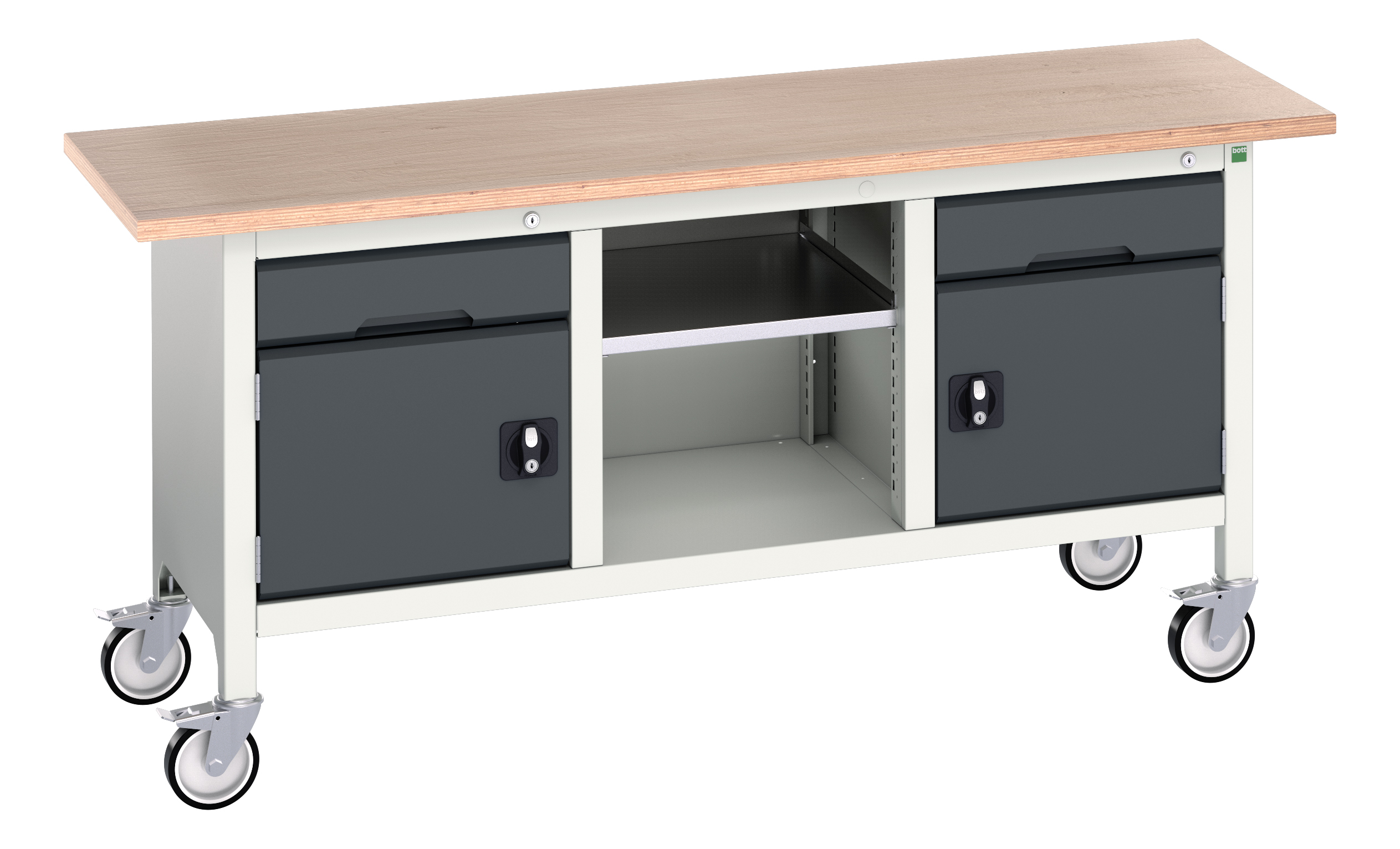 Bott Verso Mobile Storage Bench With 1 Drawer-Door Cabinet / Open Cupboard / 1 Drawer-Door Cabinet - 16923221.19