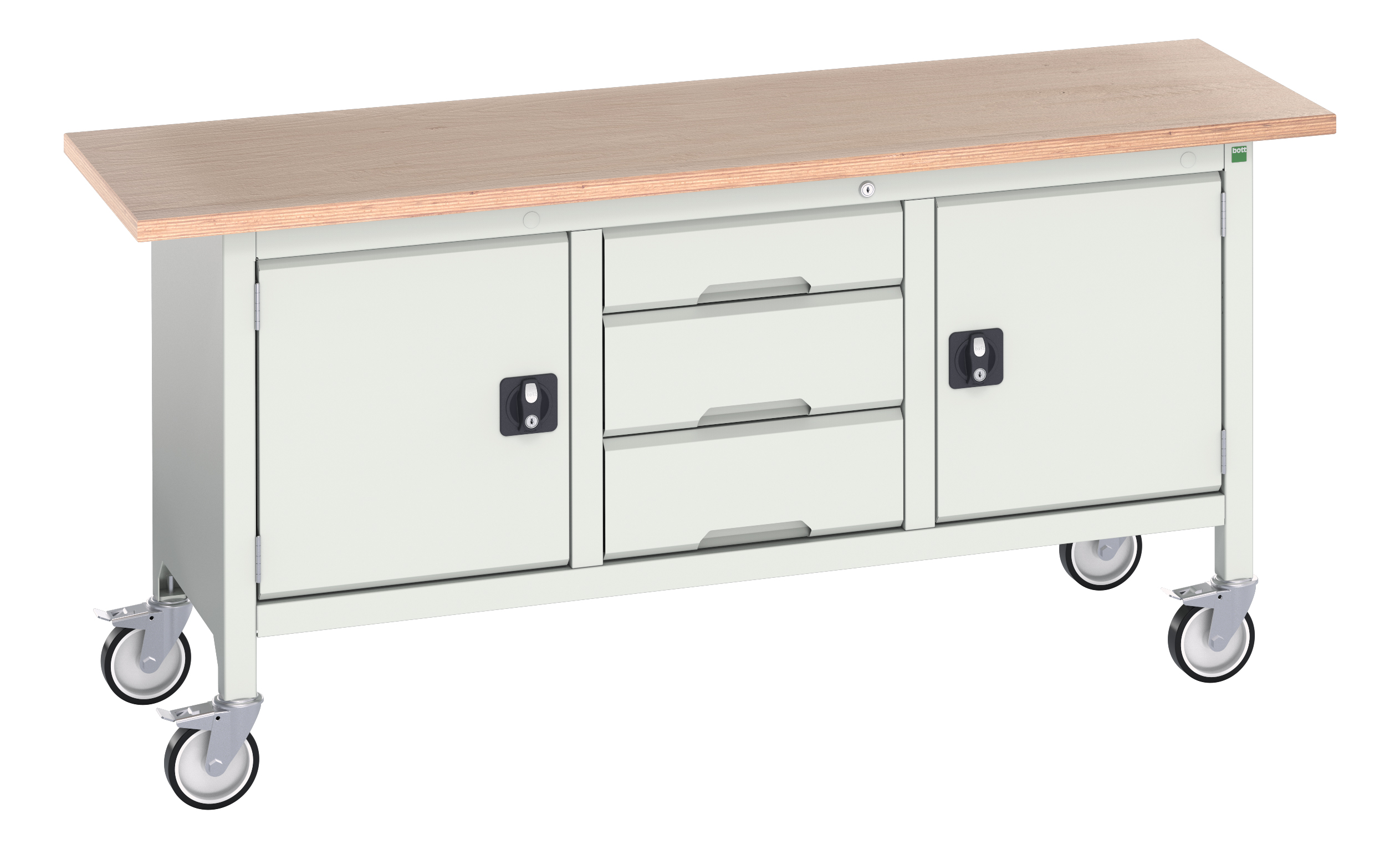 Bott Verso Mobile Storage Bench With Full Cupboard / 3 Drawer Cabinet / Full Cupboard - 16923222.16