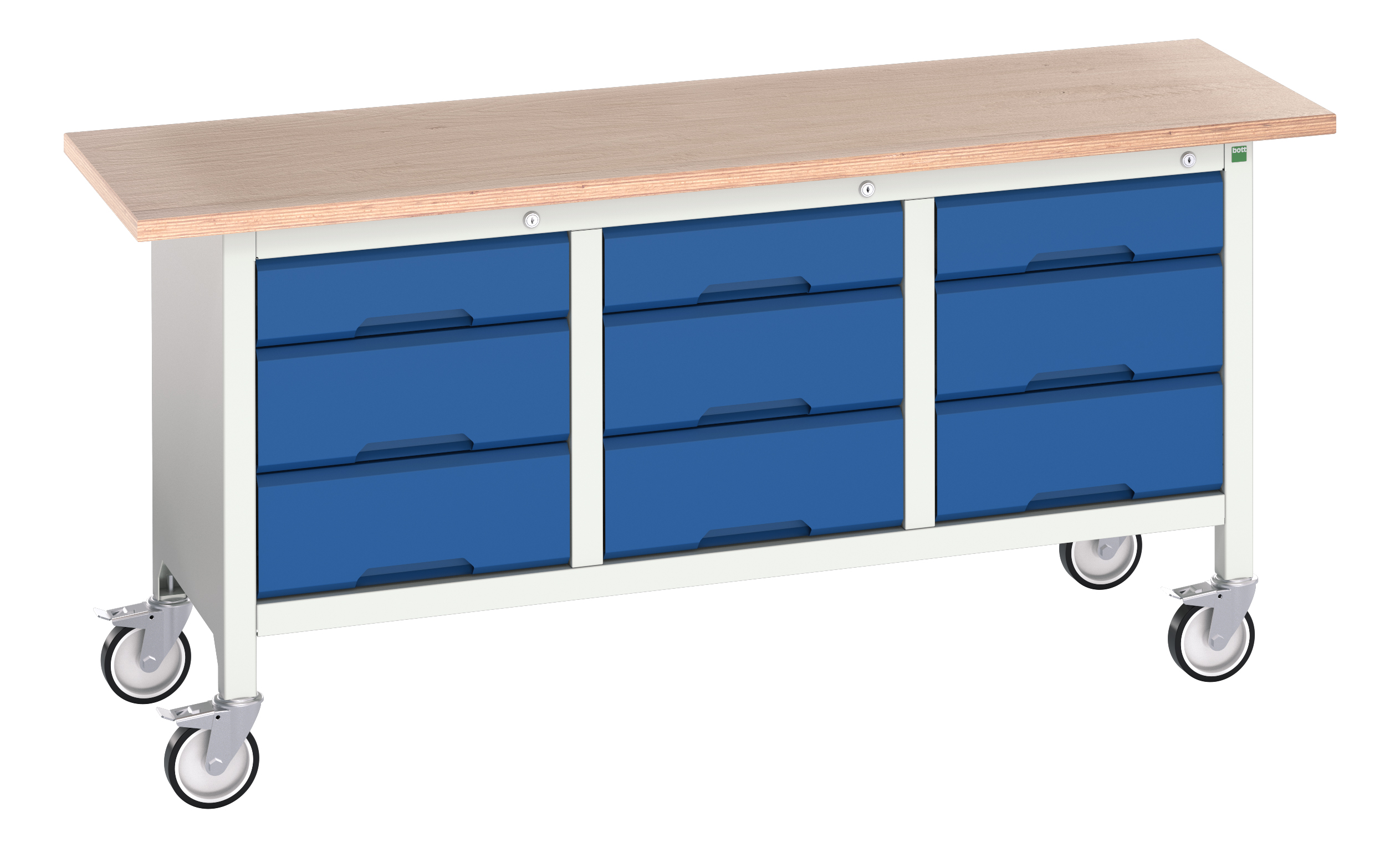 Bott Verso Mobile Storage Bench With 3 Drawer Cabinet / 3 Drawer Cabinet / 3 Drawer Cabinet - 16923223.11