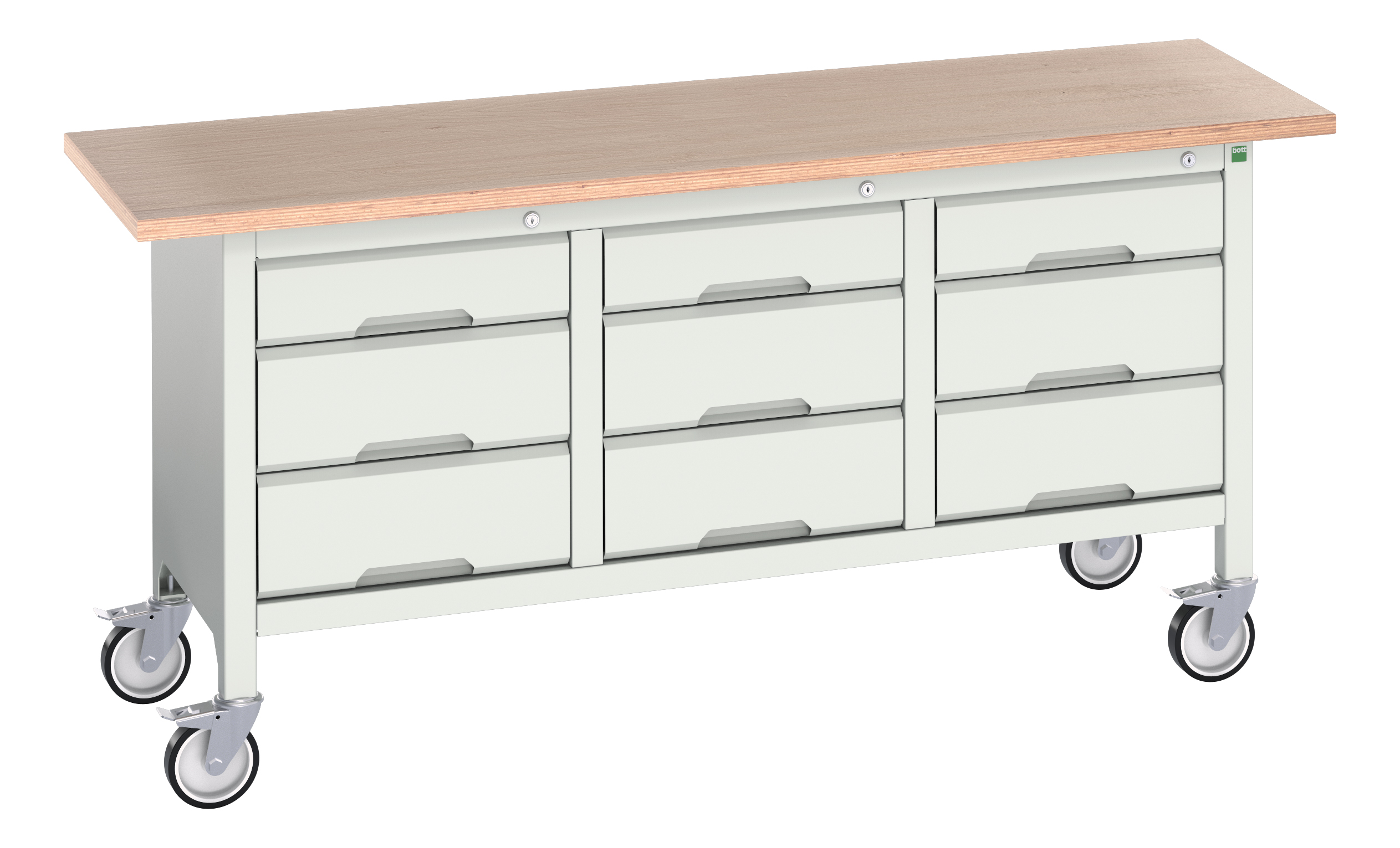 Bott Verso Mobile Storage Bench With 3 Drawer Cabinet / 3 Drawer Cabinet / 3 Drawer Cabinet - 16923223.16
