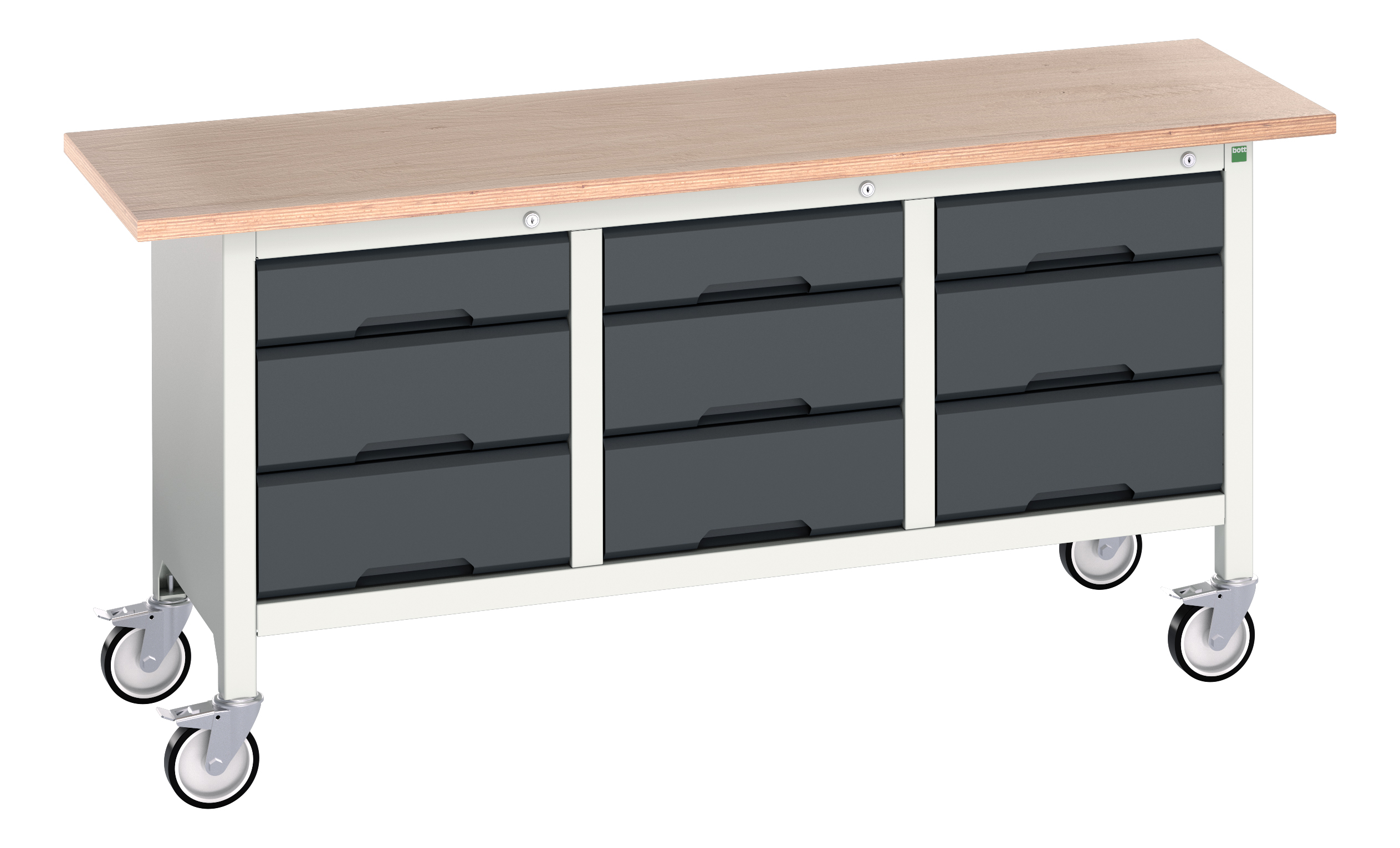 Bott Verso Mobile Storage Bench With 3 Drawer Cabinet / 3 Drawer Cabinet / 3 Drawer Cabinet - 16923223.19