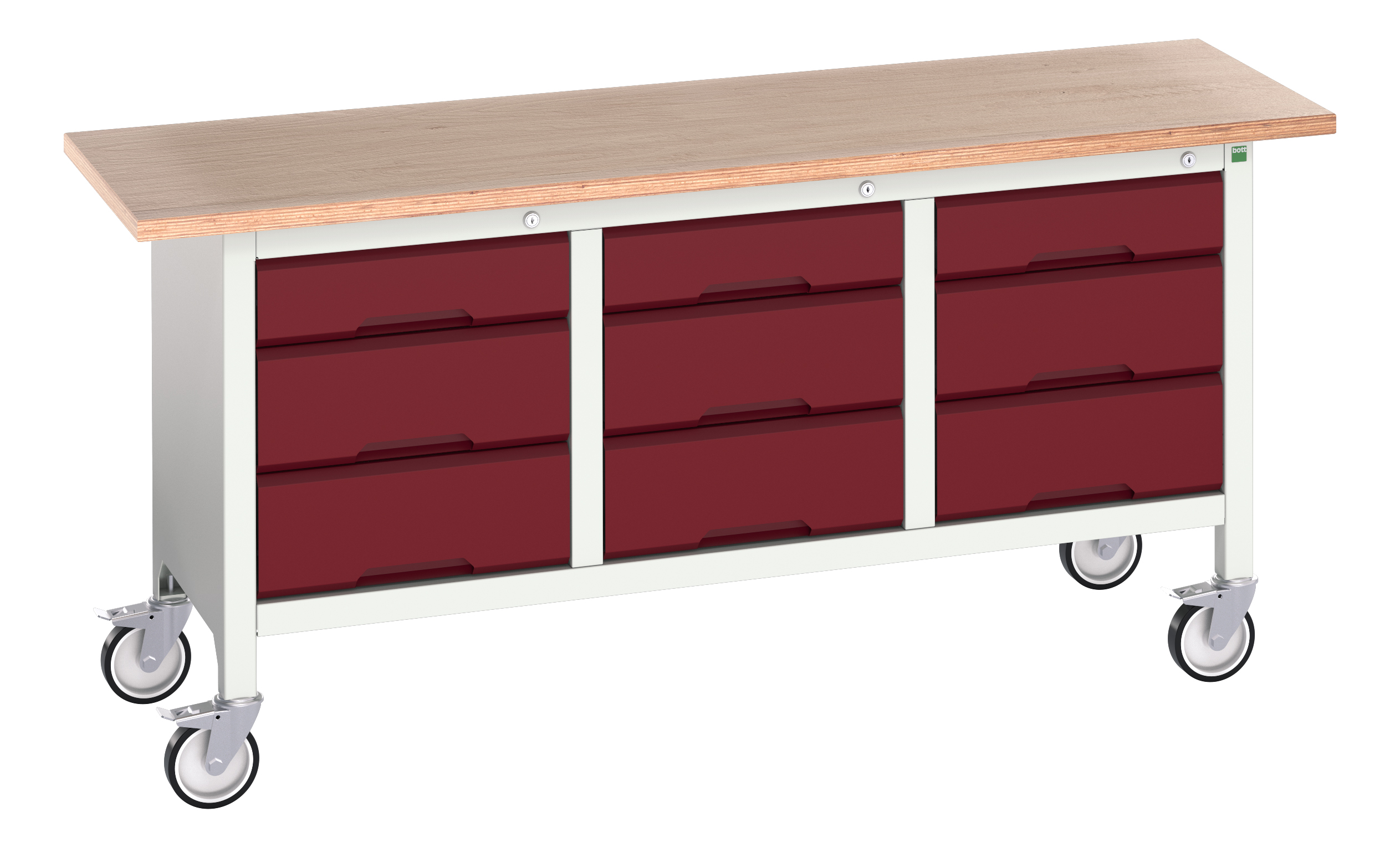 Bott Verso Mobile Storage Bench With 3 Drawer Cabinet / 3 Drawer Cabinet / 3 Drawer Cabinet - 16923223.24