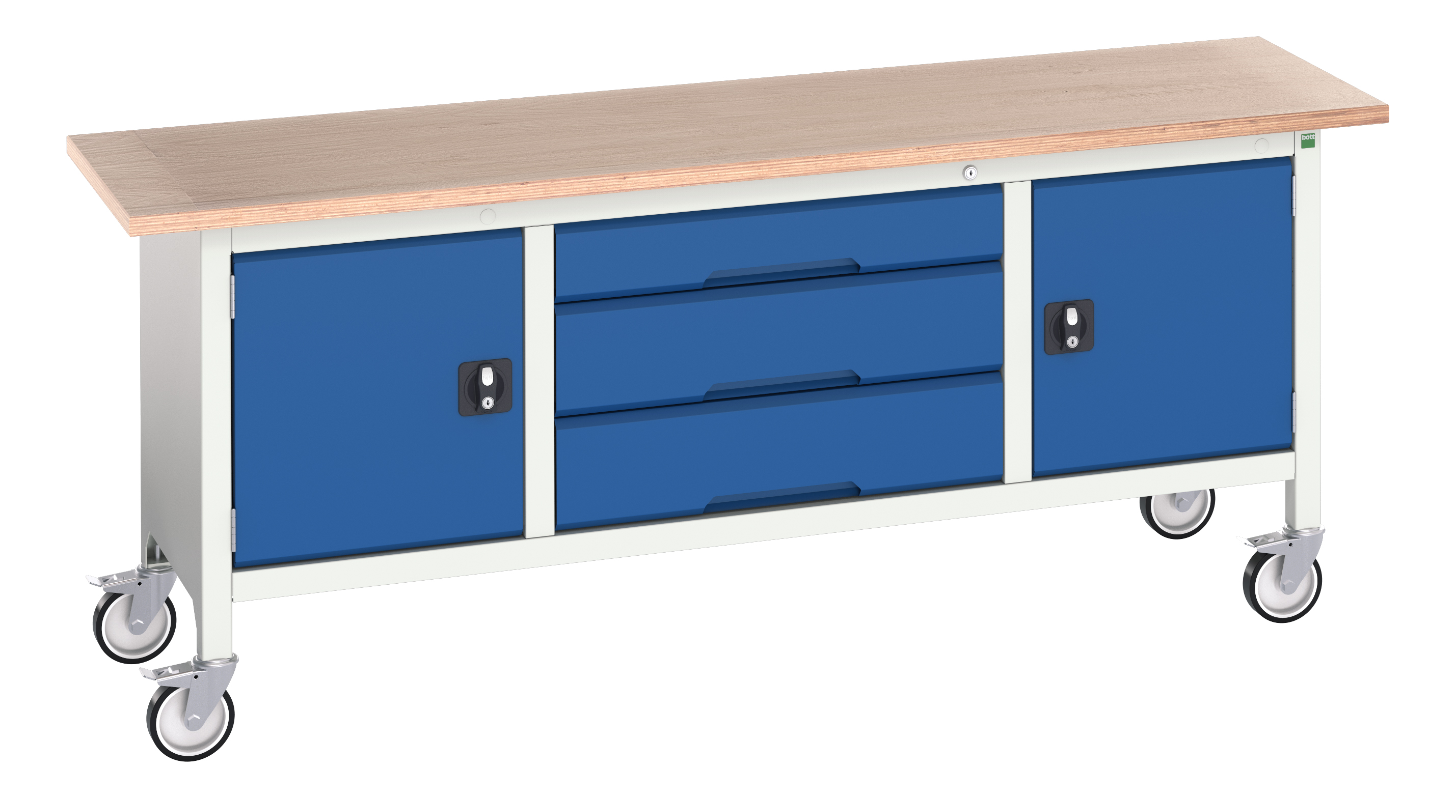Bott Verso Mobile Storage Bench With Full Cupboard / 3 Drawer Cabinet / Full Cupboard - 16923232.11