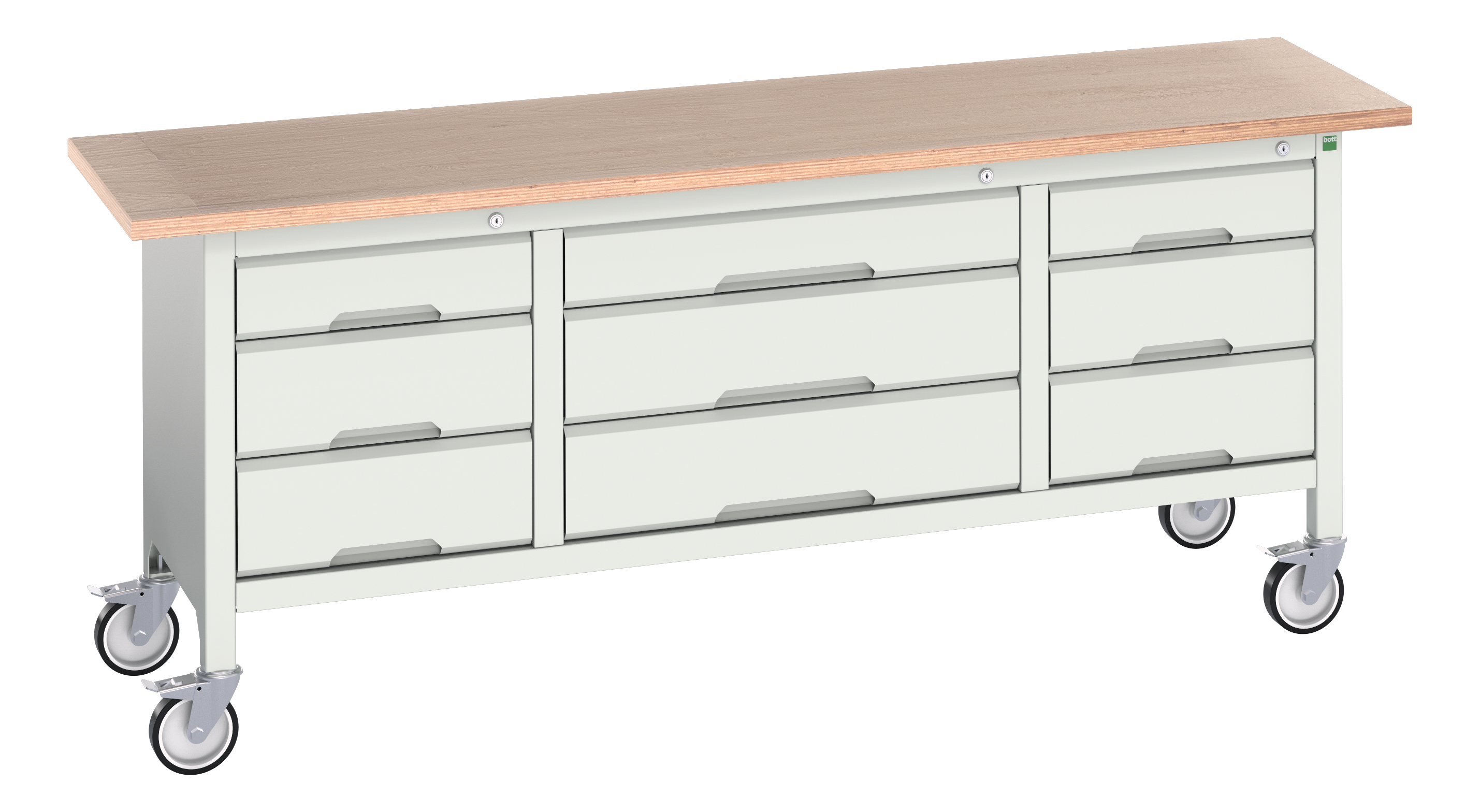 Bott Verso Mobile Storage Bench With 3 Drawer Cabinet / 3 Drawer Cabinet / 3 Drawer Cabinet - 16923233.16