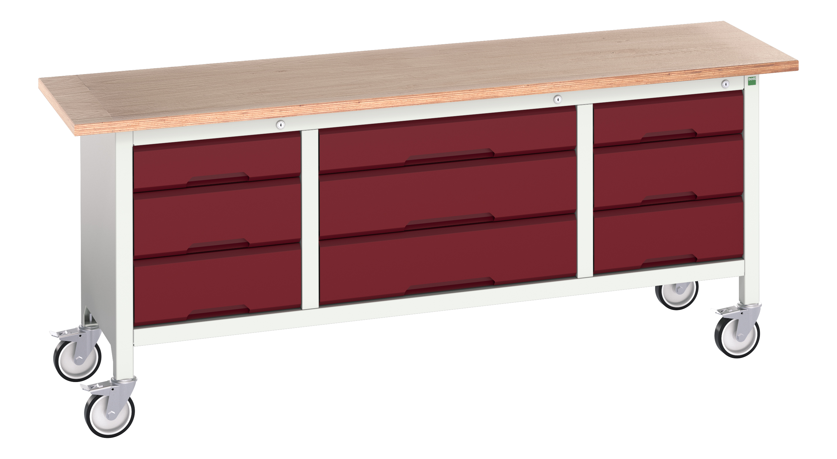 Bott Verso Mobile Storage Bench With 3 Drawer Cabinet / 3 Drawer Cabinet / 3 Drawer Cabinet - 16923233.24