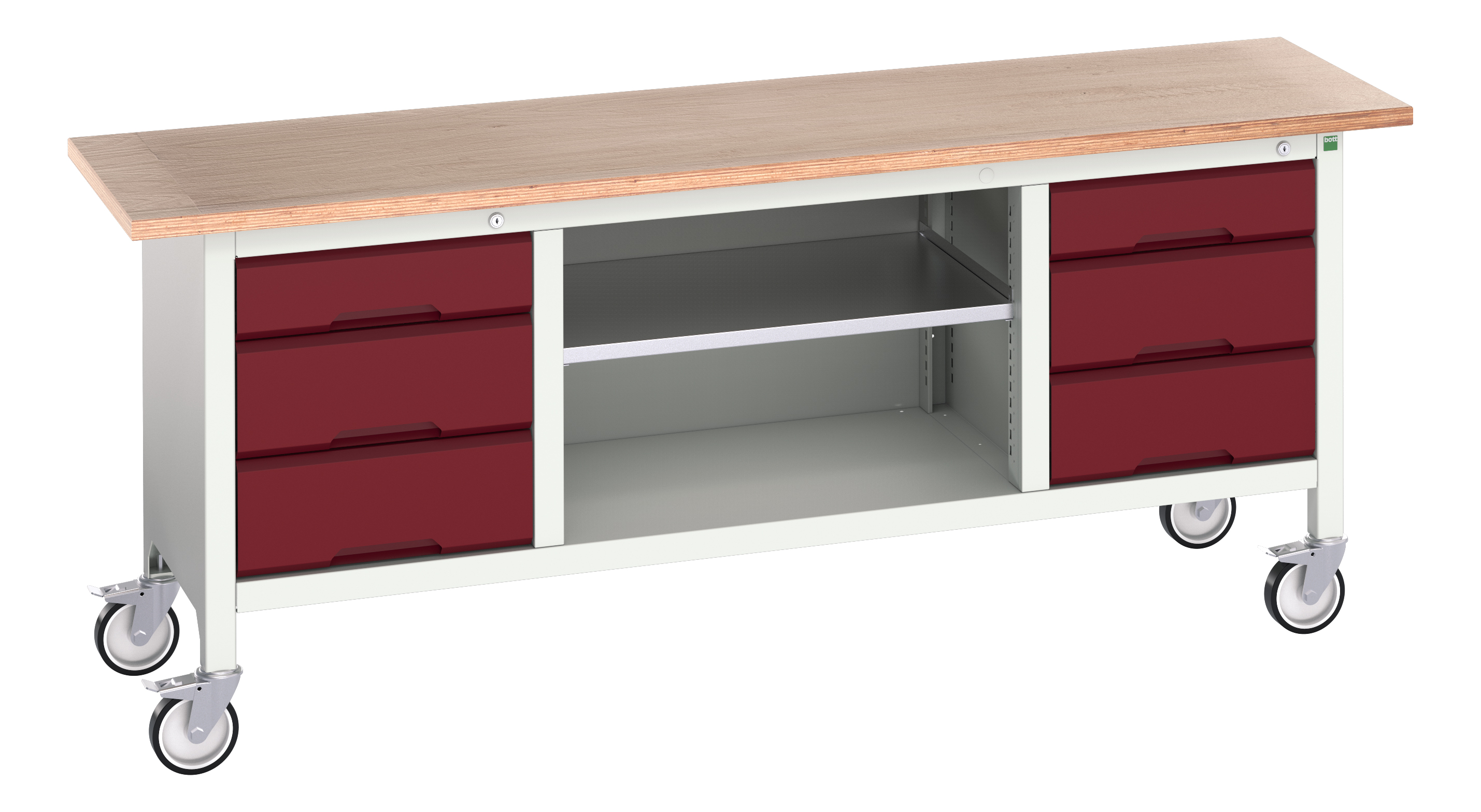 Bott Verso Mobile Storage Bench With 3 Drawer Cabinet / Open Cupboard / 3 Drawer Cabinet - 16923234.24