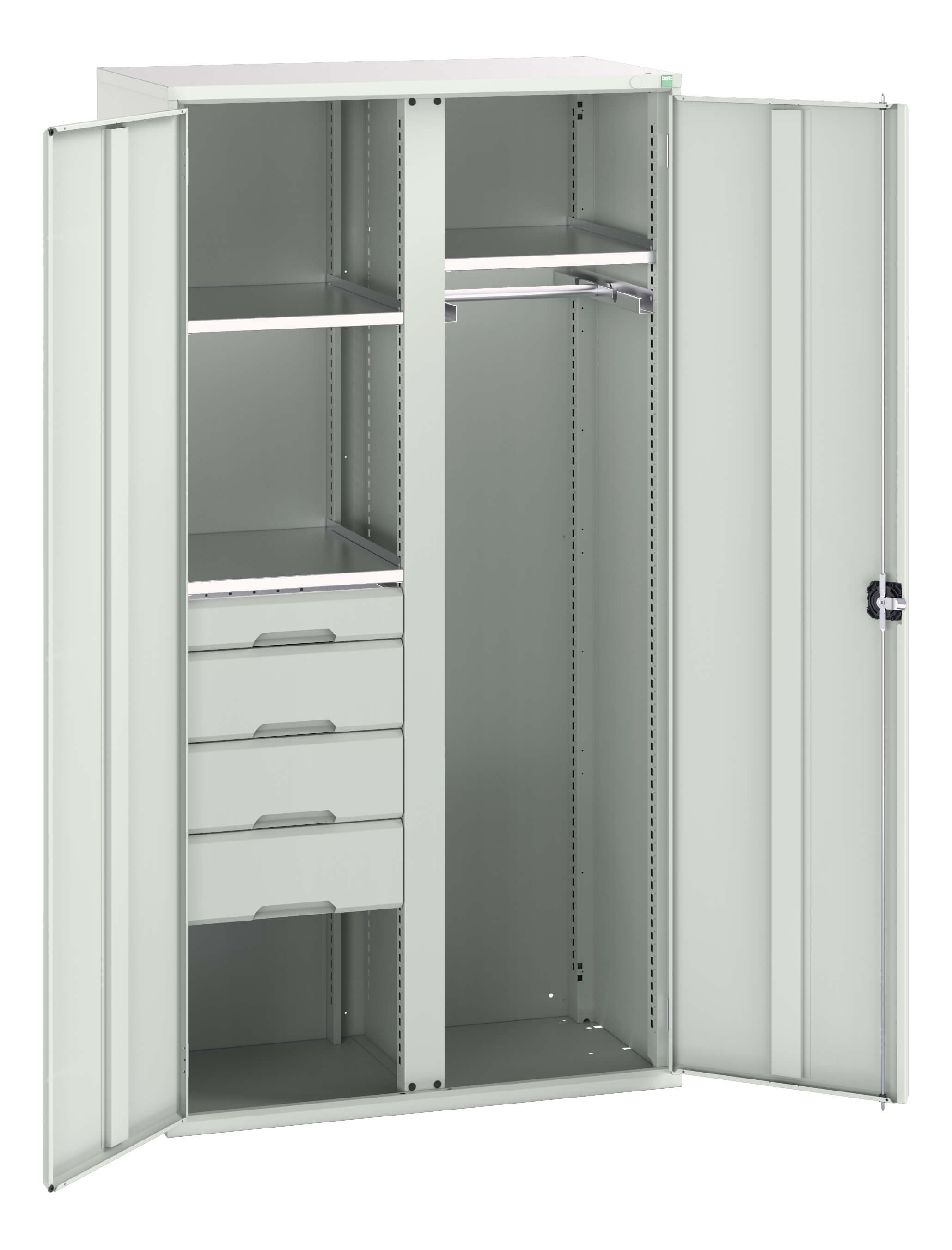 Bott Verso Ppe / Janitorial Kitted Cupboard With Vertical Partition - 16926581.16