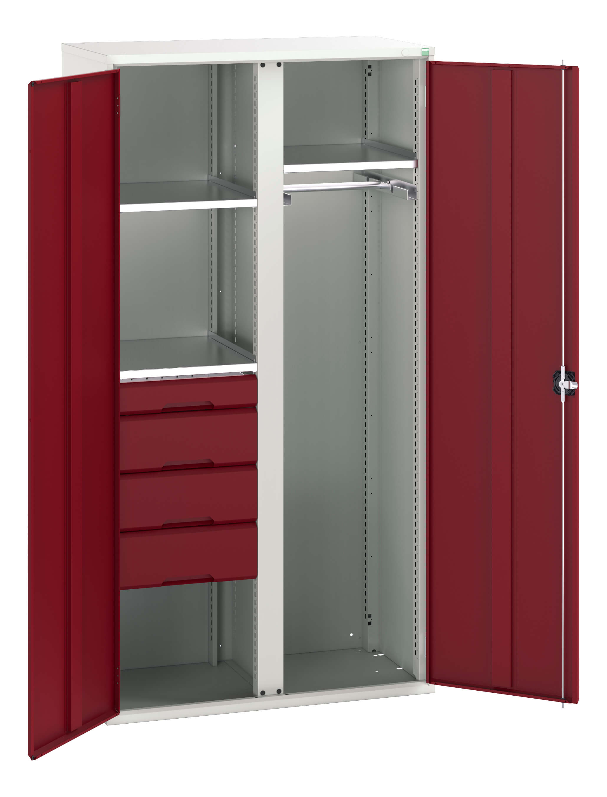 Bott Verso Ppe / Janitorial Kitted Cupboard With Vertical Partition - 16926581.24