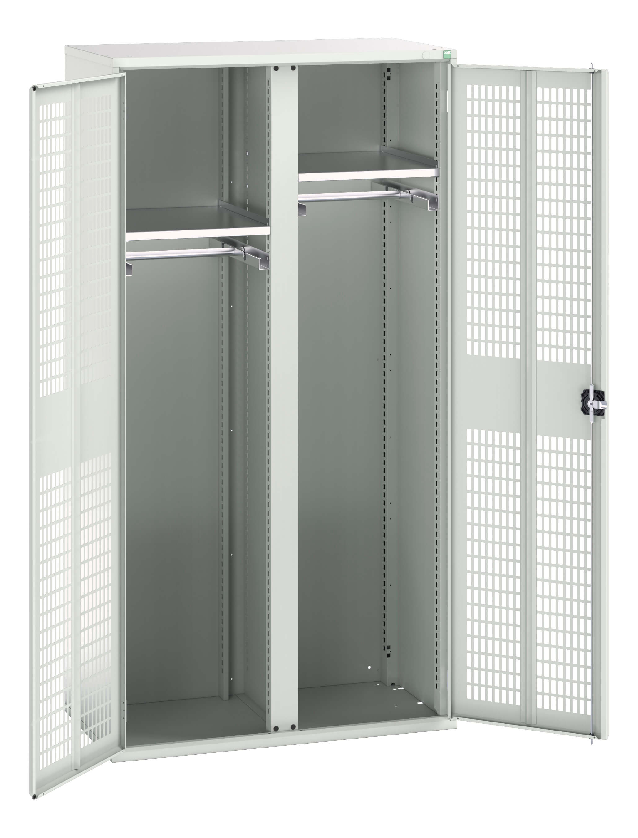 Bott Verso Ventilated Door Ppe / Janitorial Kitted Cupboard With Vertical Partition - 16926773.16