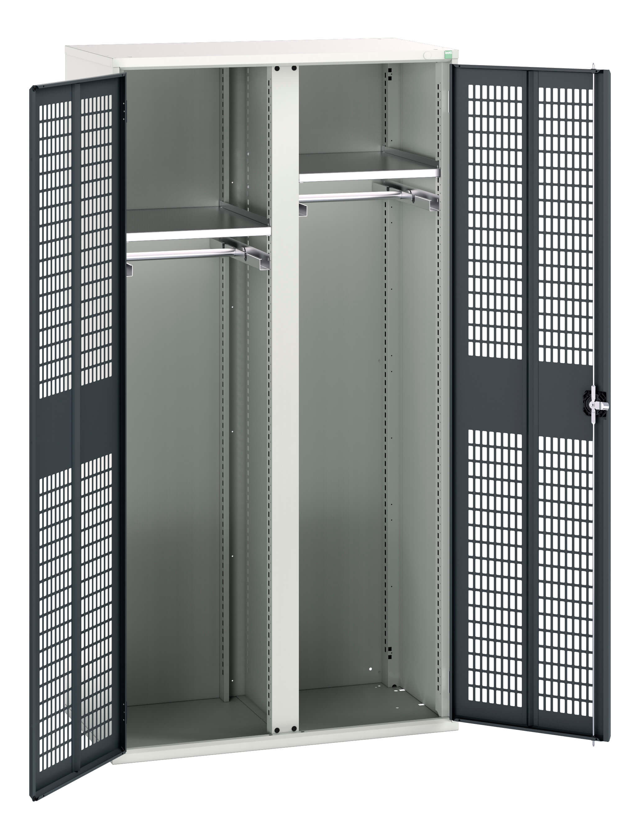Bott Verso Ventilated Door Ppe / Janitorial Kitted Cupboard With Vertical Partition - 16926773.19