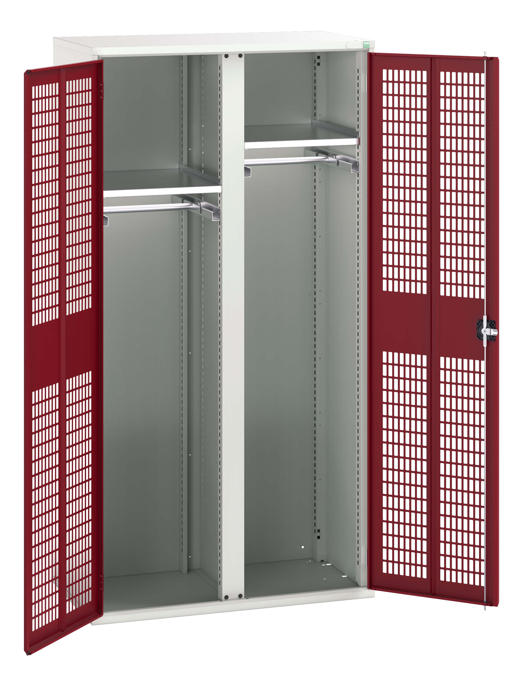 Bott Verso Ventilated Door Ppe / Janitorial Kitted Cupboard With Vertical Partition - 16926773.24