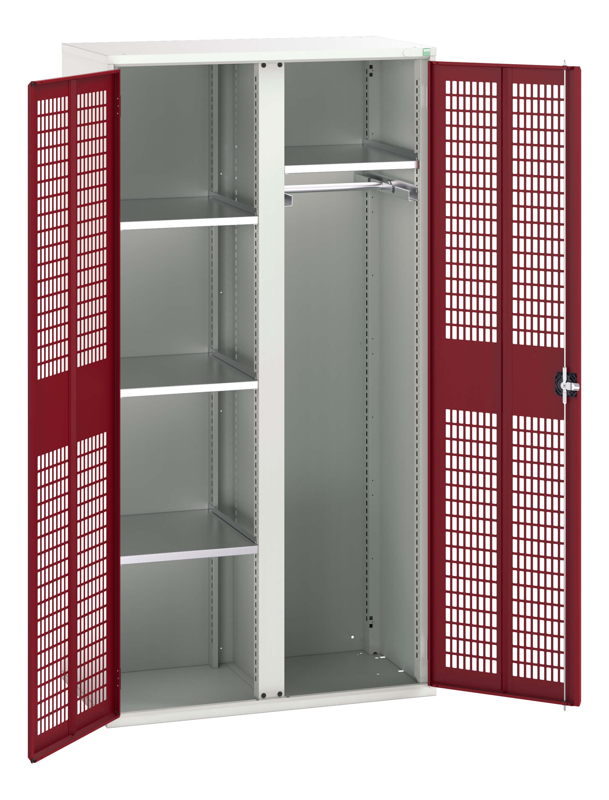 Bott Verso Ventilated Door Ppe / Janitorial Kitted Cupboard With Vertical Partition - 16926774.24