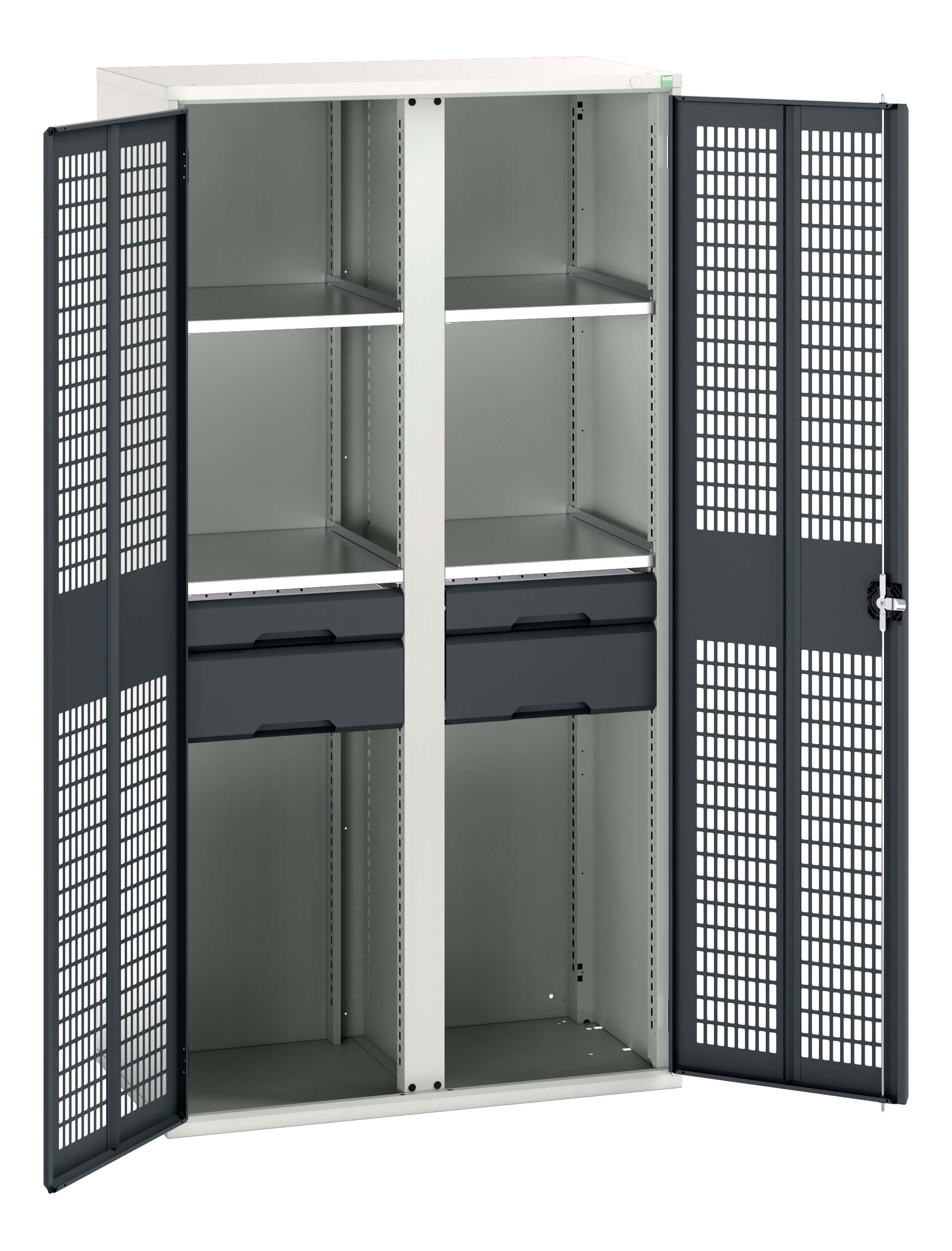Bott Verso Ventilated Door Kitted Cupboard With Vertical Partition - 16926777.19