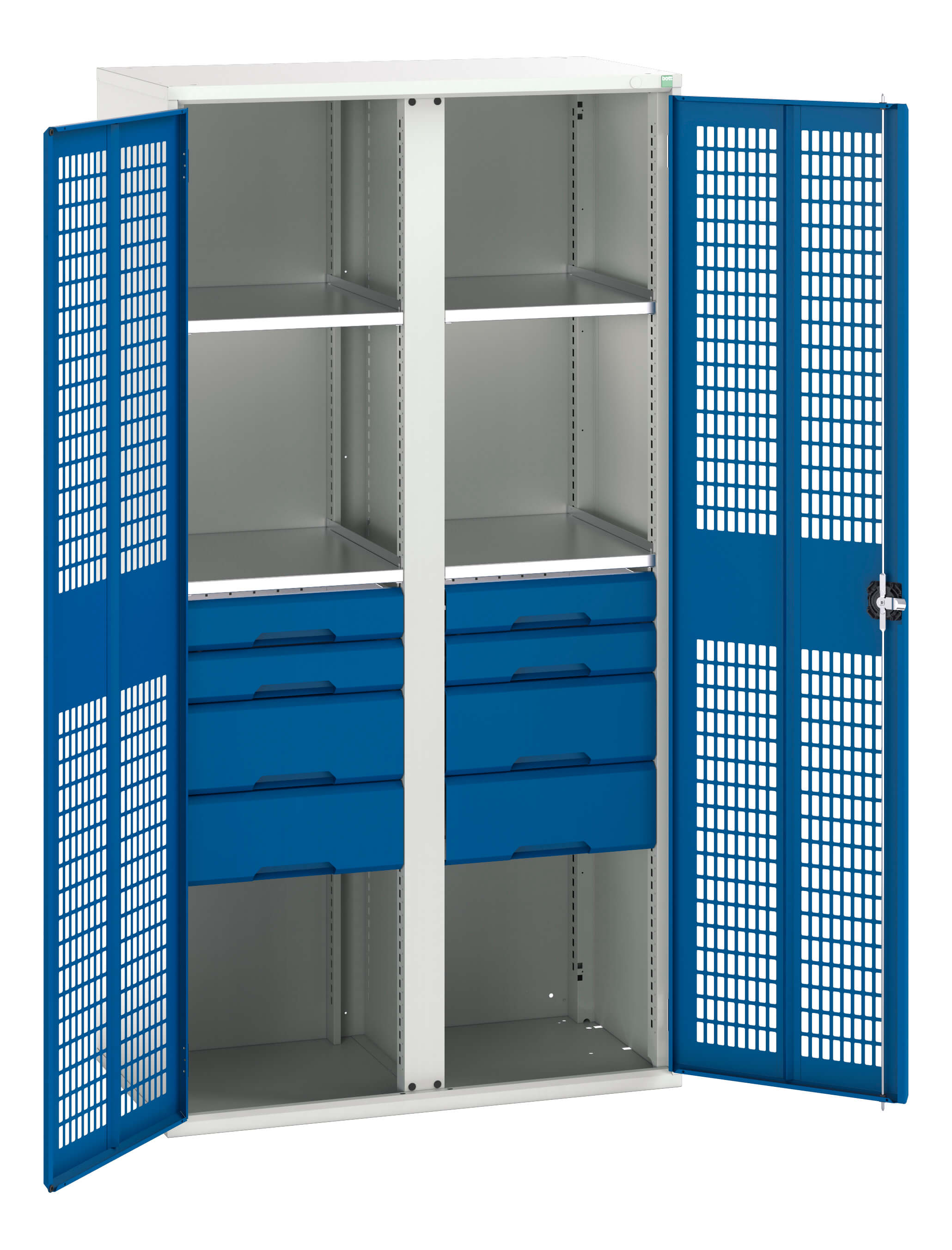 Bott Verso Ventilated Door Kitted Cupboard With Vertical Partition - 16926778.11