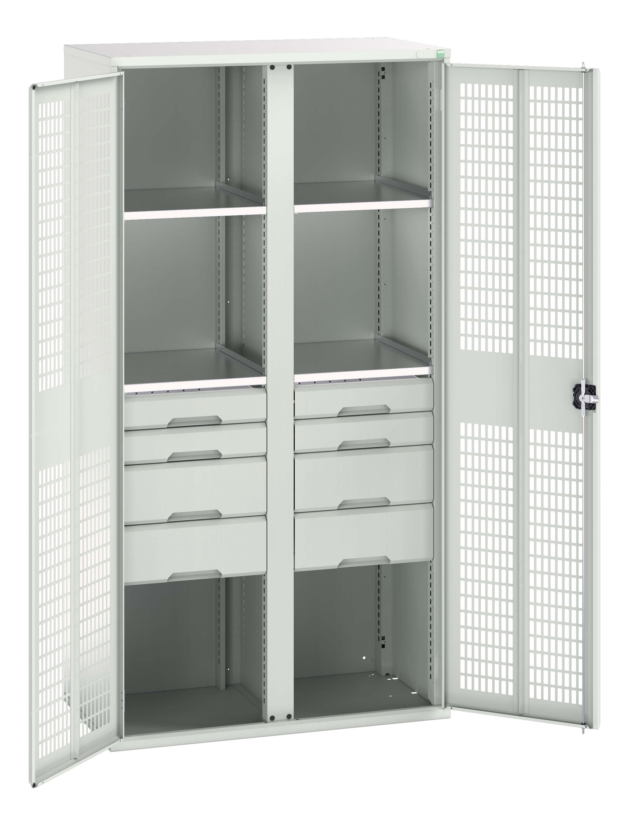 Bott Verso Ventilated Door Kitted Cupboard With Vertical Partition - 16926778.16