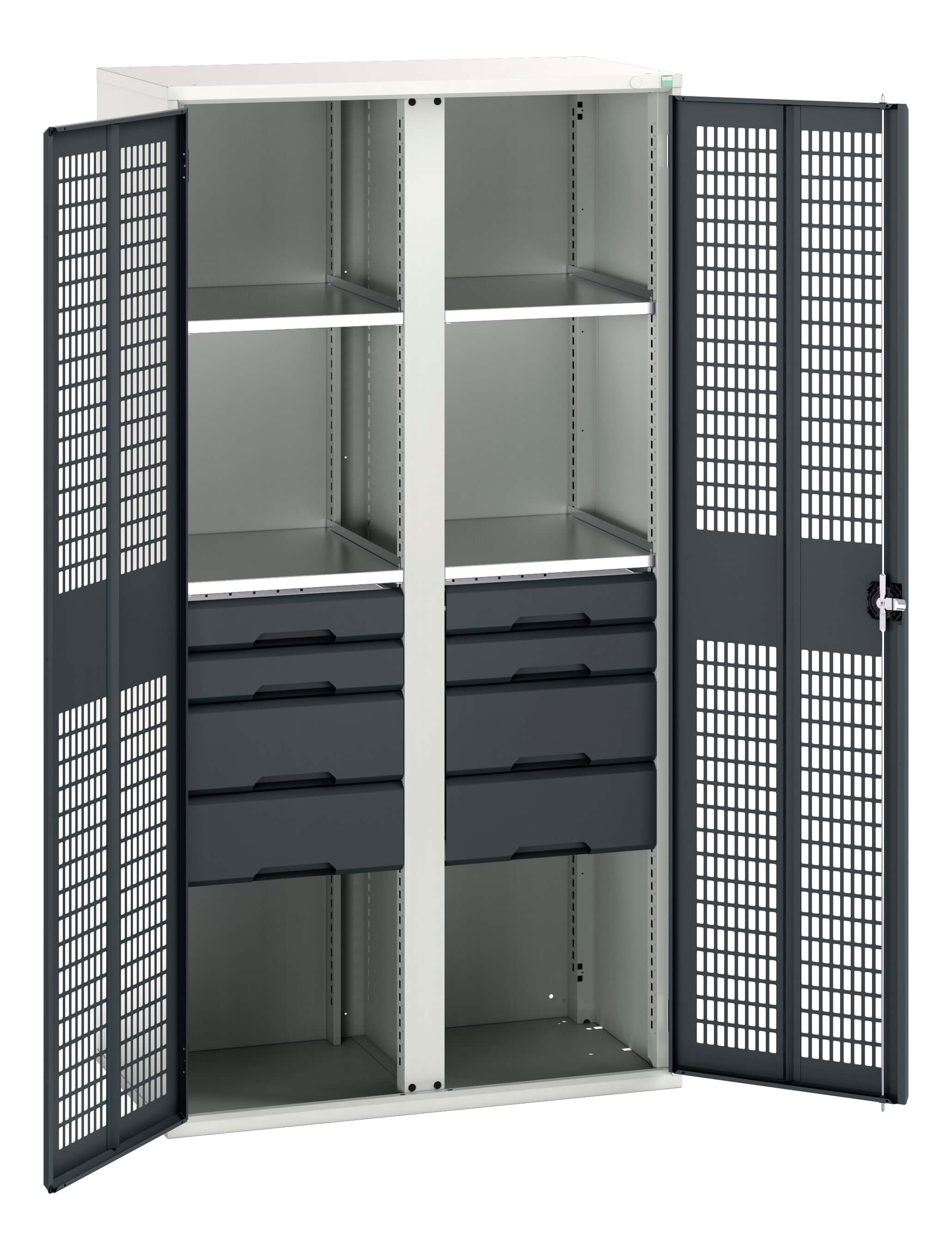 Bott Verso Ventilated Door Kitted Cupboard With Vertical Partition - 16926778.19