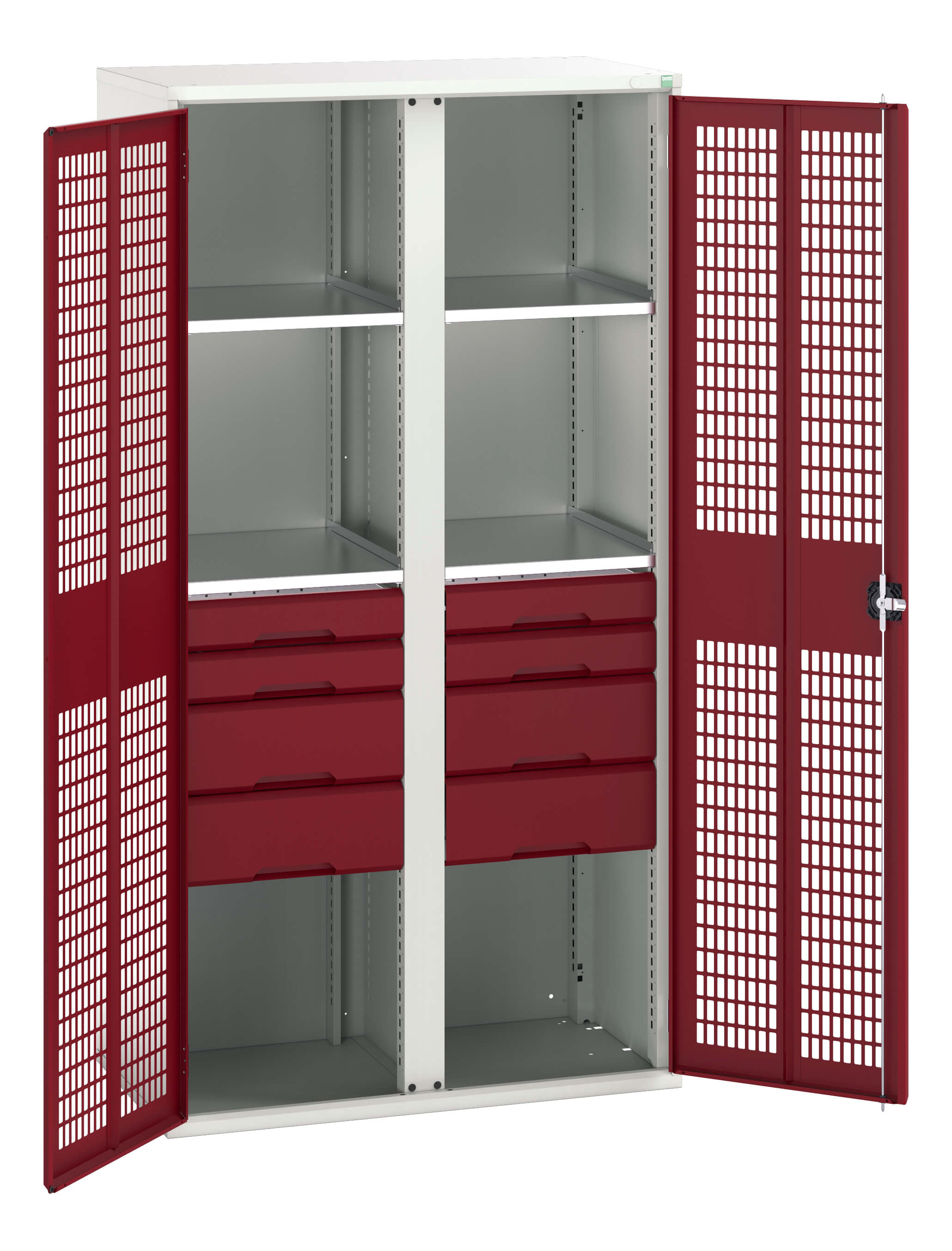 Bott Verso Ventilated Door Kitted Cupboard With Vertical Partition - 16926778.24