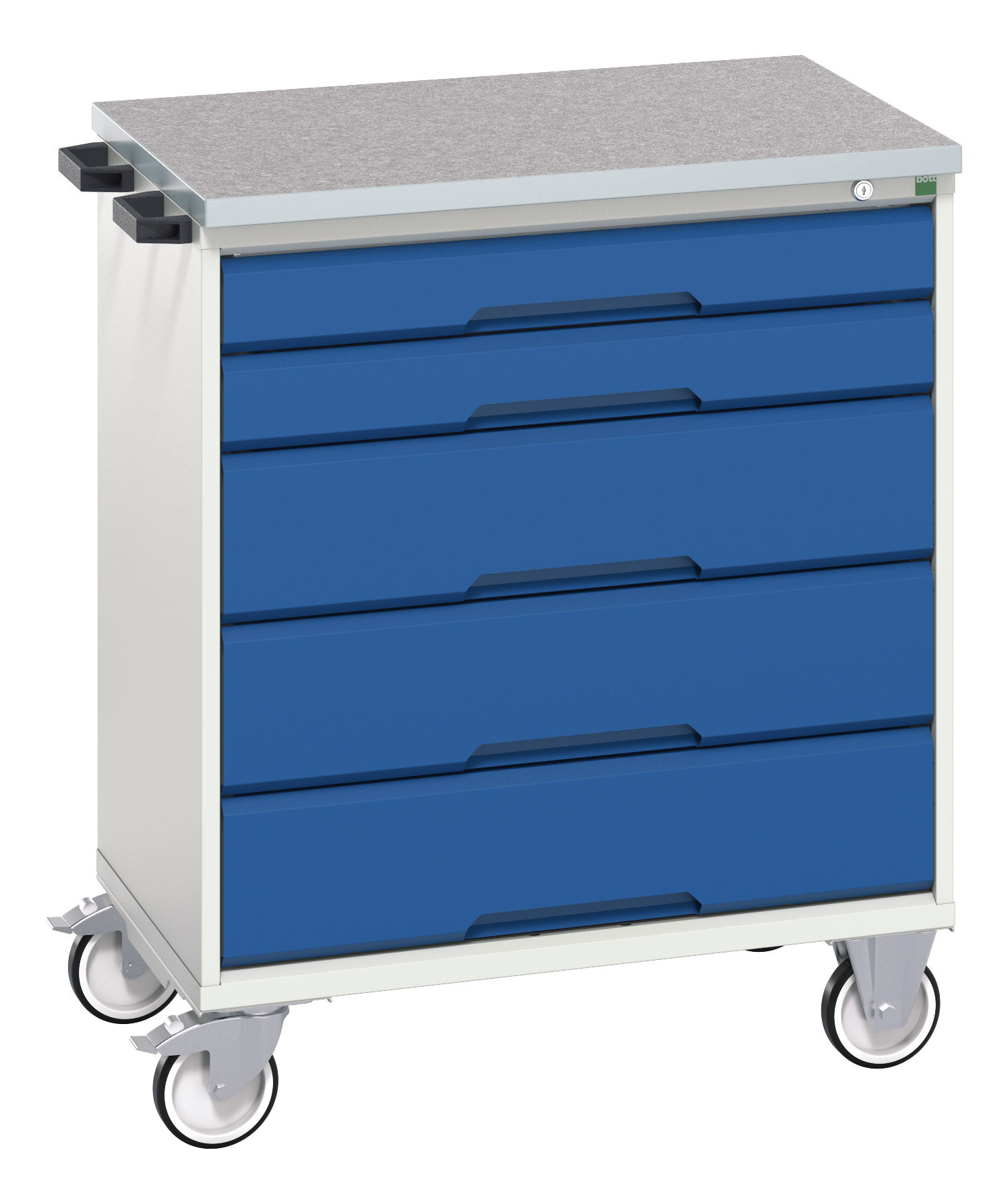 Bott Verso Mobile Drawer Cabinet With 5 Drawers & Lino Top - 16927000.11