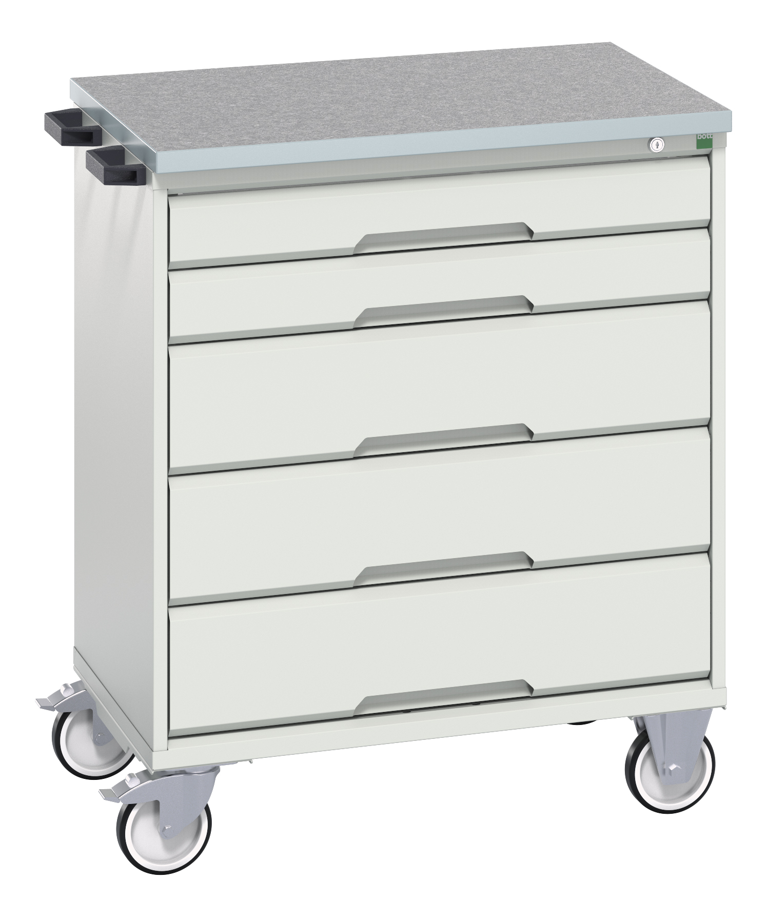 Bott Verso Mobile Drawer Cabinet With 5 Drawers & Lino Top - 16927000.16