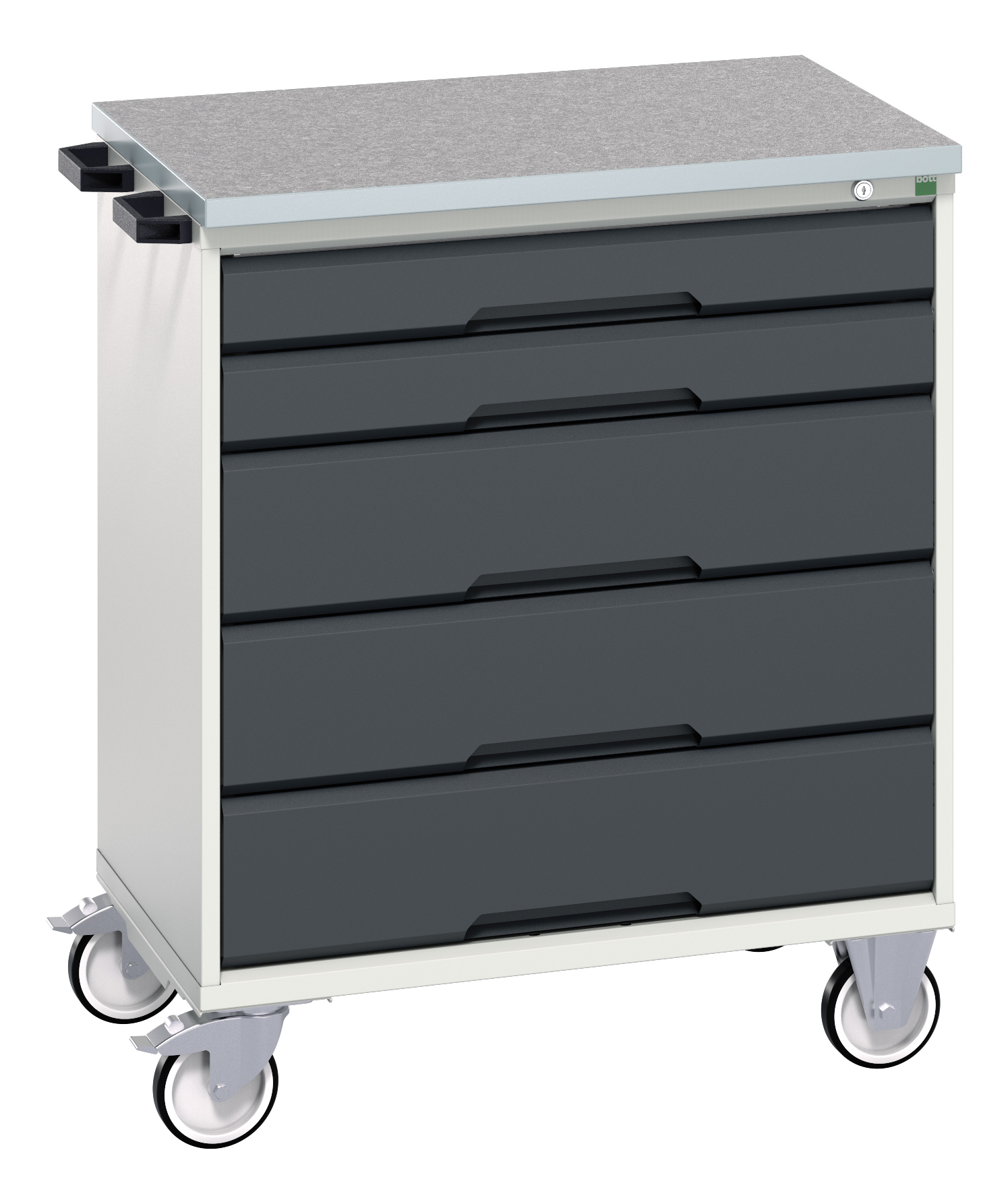 Bott Verso Mobile Drawer Cabinet With 5 Drawers & Lino Top - 16927000.19