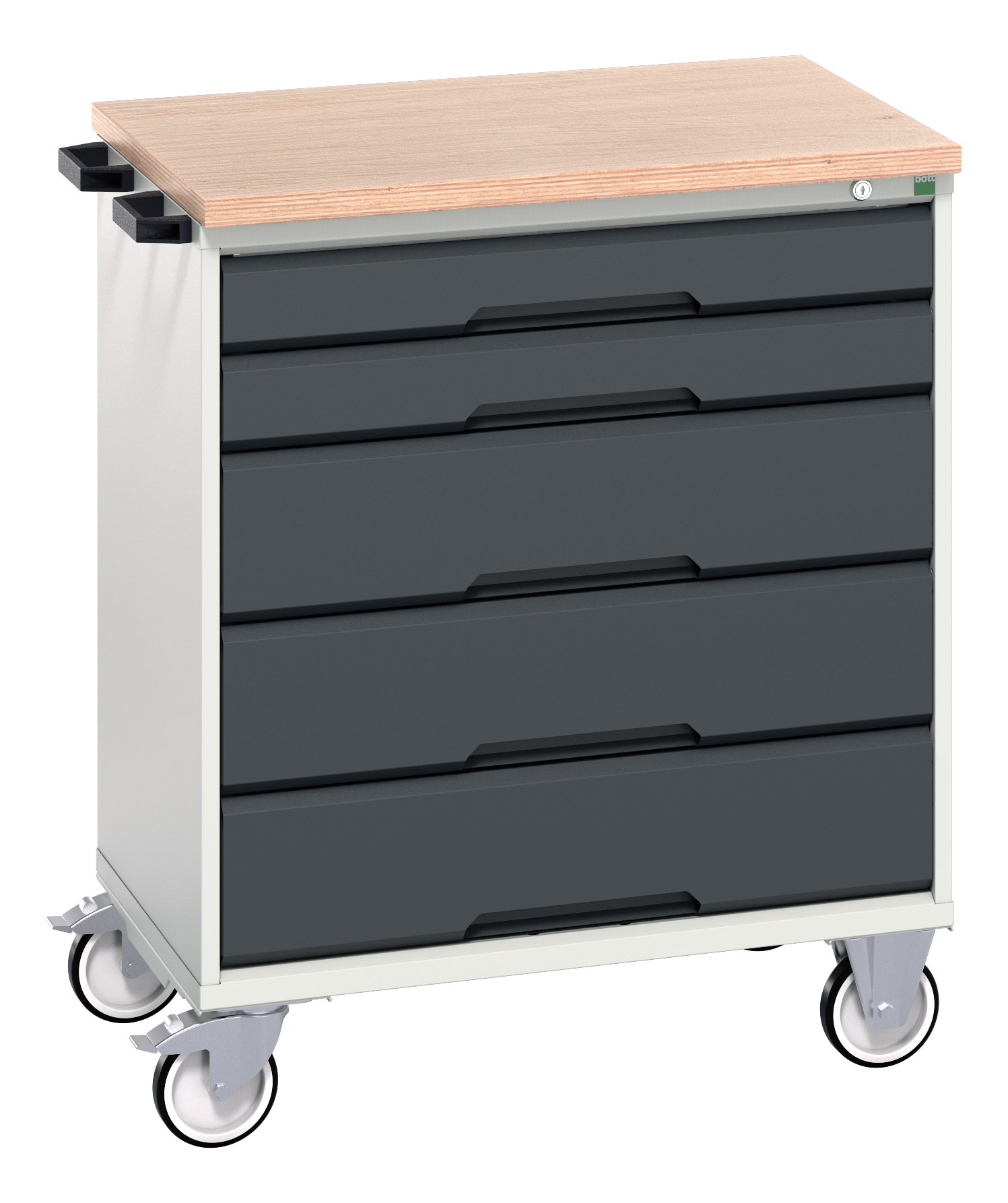 Bott Verso Mobile Drawer Cabinet With 5 Drawers & Multiplex Top - 16927001.19