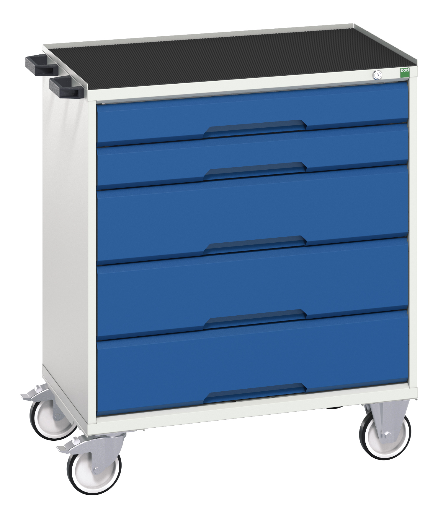 Bott Verso Mobile Drawer Cabinet With 5 Drawers & Top Tray With Mat - 16927002.11