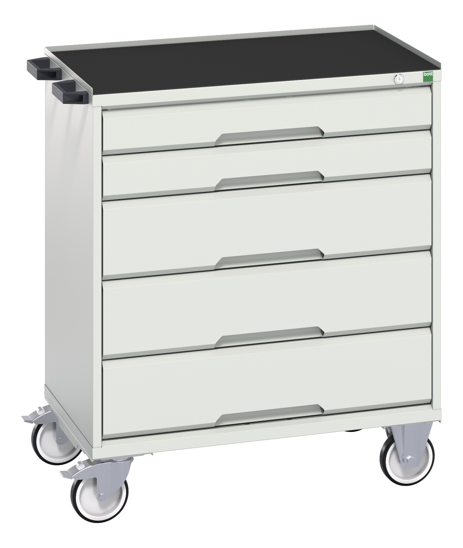 Bott Verso Mobile Drawer Cabinet With 5 Drawers & Top Tray With Mat - 16927002.16