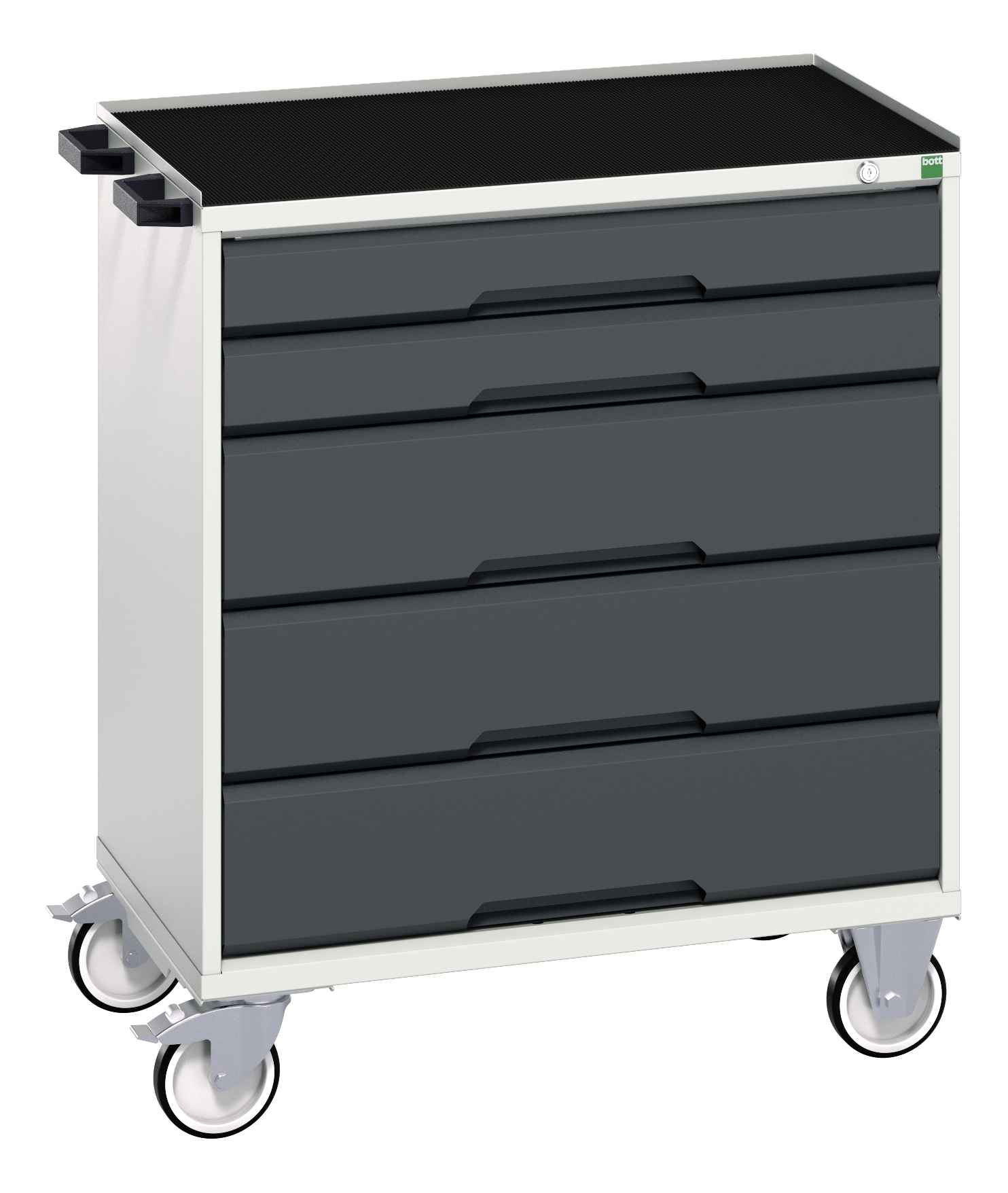 Bott Verso Mobile Drawer Cabinet With 5 Drawers & Top Tray With Mat - 16927002.19