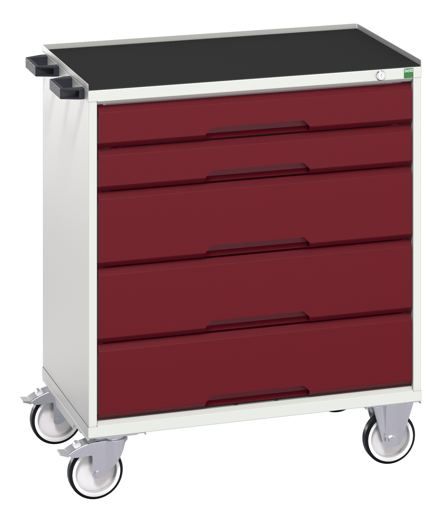 Bott Verso Mobile Drawer Cabinet With 5 Drawers & Top Tray With Mat - 16927002.24