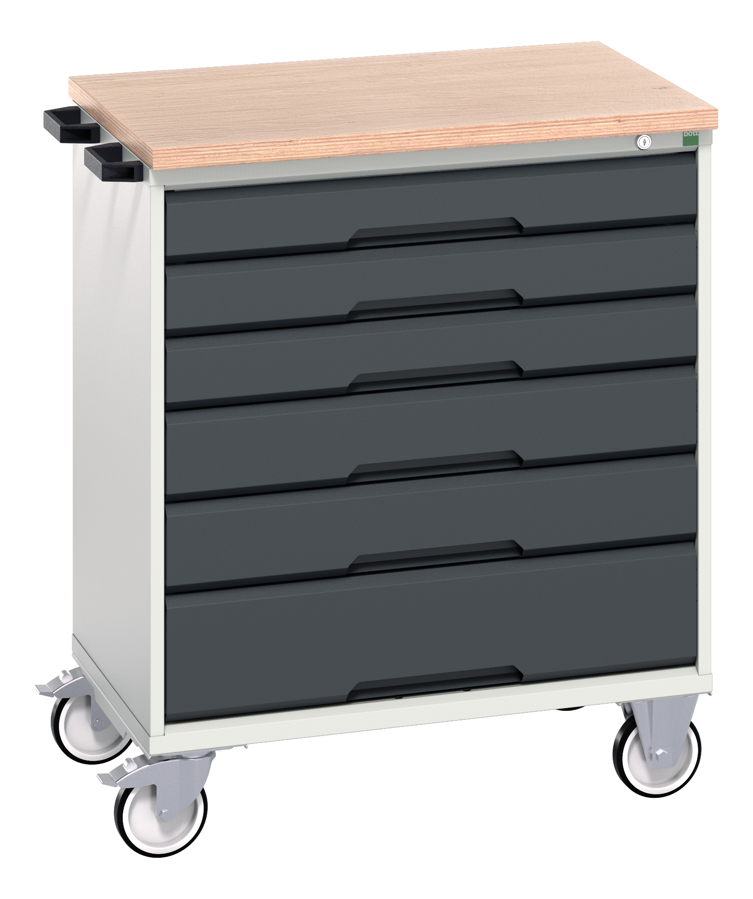 Bott Verso Mobile Drawer Cabinet With 6 Drawers & Multiplex Top - 16927004.19