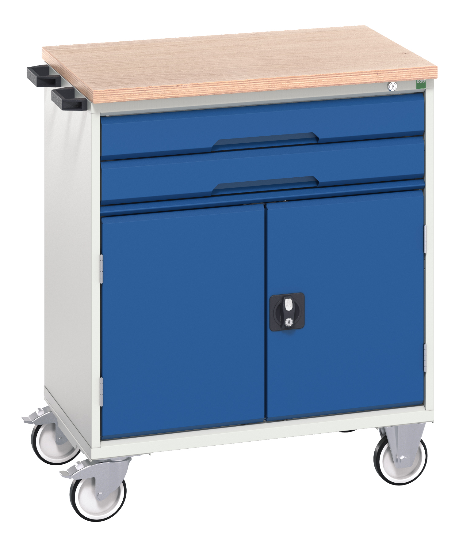 Bott Verso Mobile Drawer-Door Cabinet With 2 Drawers / Cupboard & Multiplex Top - 16927010.11
