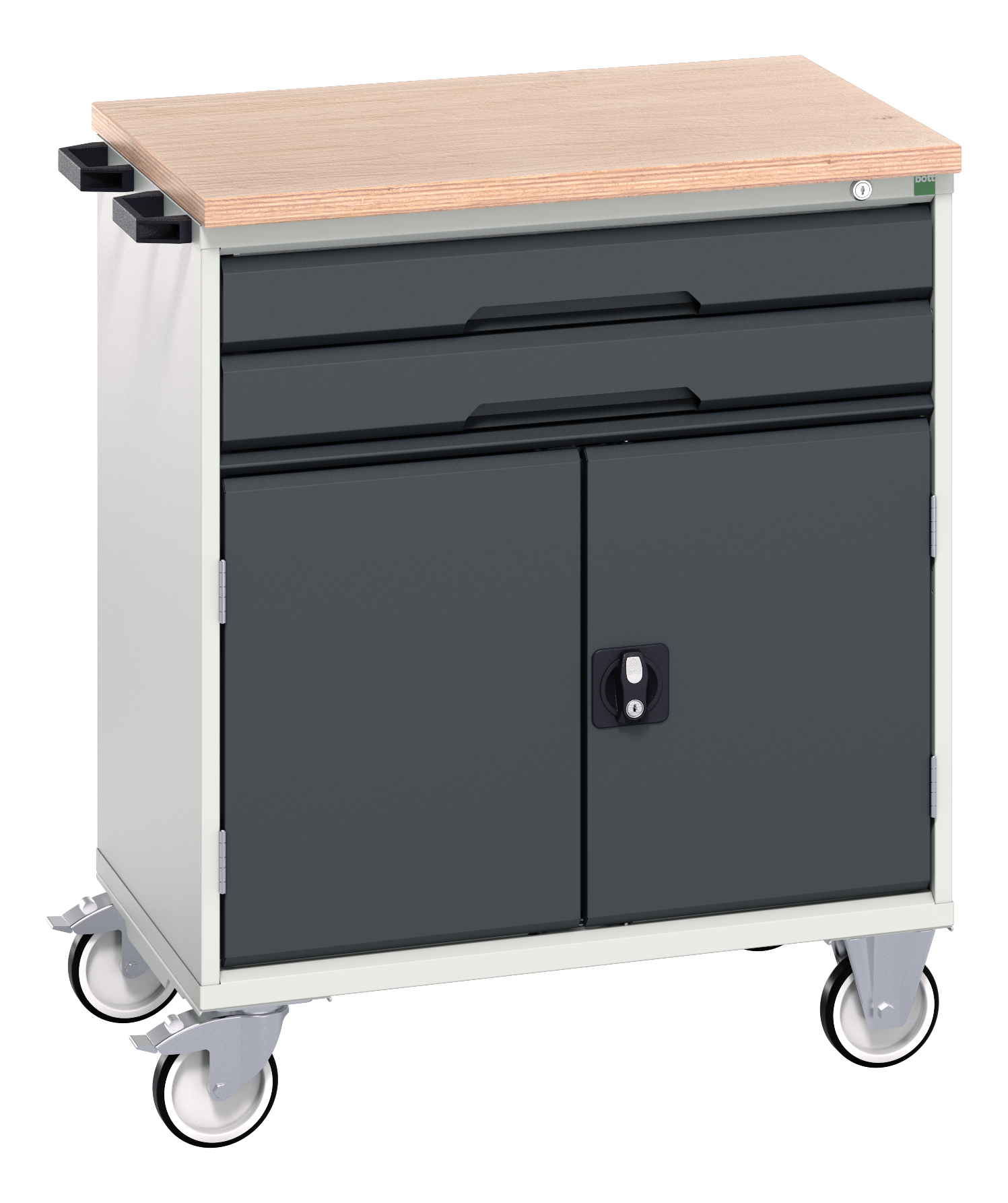 Bott Verso Mobile Drawer-Door Cabinet With 2 Drawers / Cupboard & Multiplex Top - 16927010.19