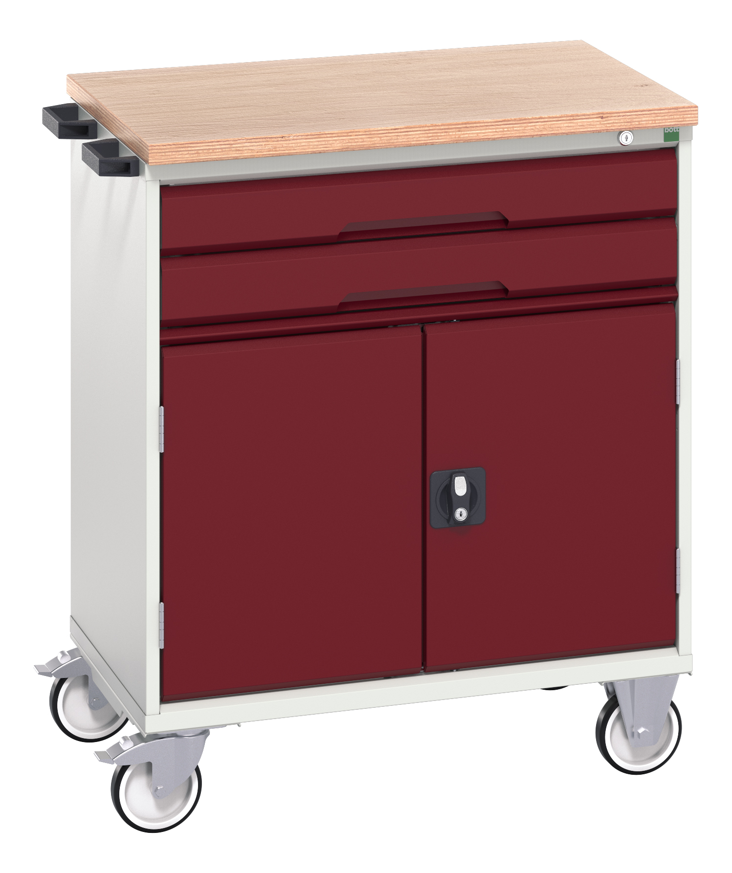 Bott Verso Mobile Drawer-Door Cabinet With 2 Drawers / Cupboard & Multiplex Top - 16927010.24