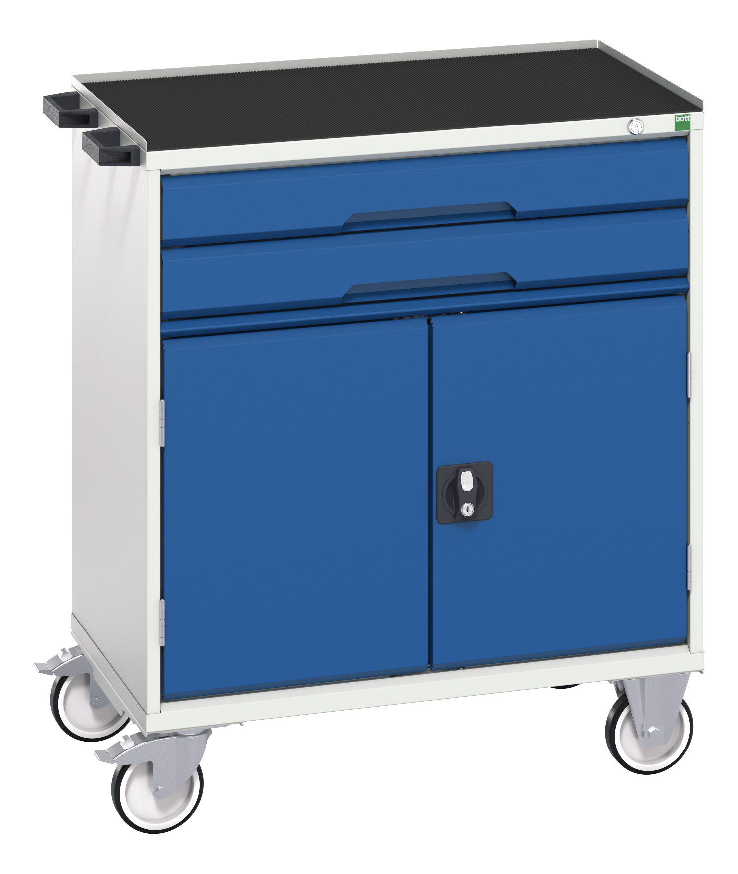 Bott Verso Mobile Drawer-Door Cabinet With 2 Drawers / Cupboard & Top Tray With Mat - 16927011.11