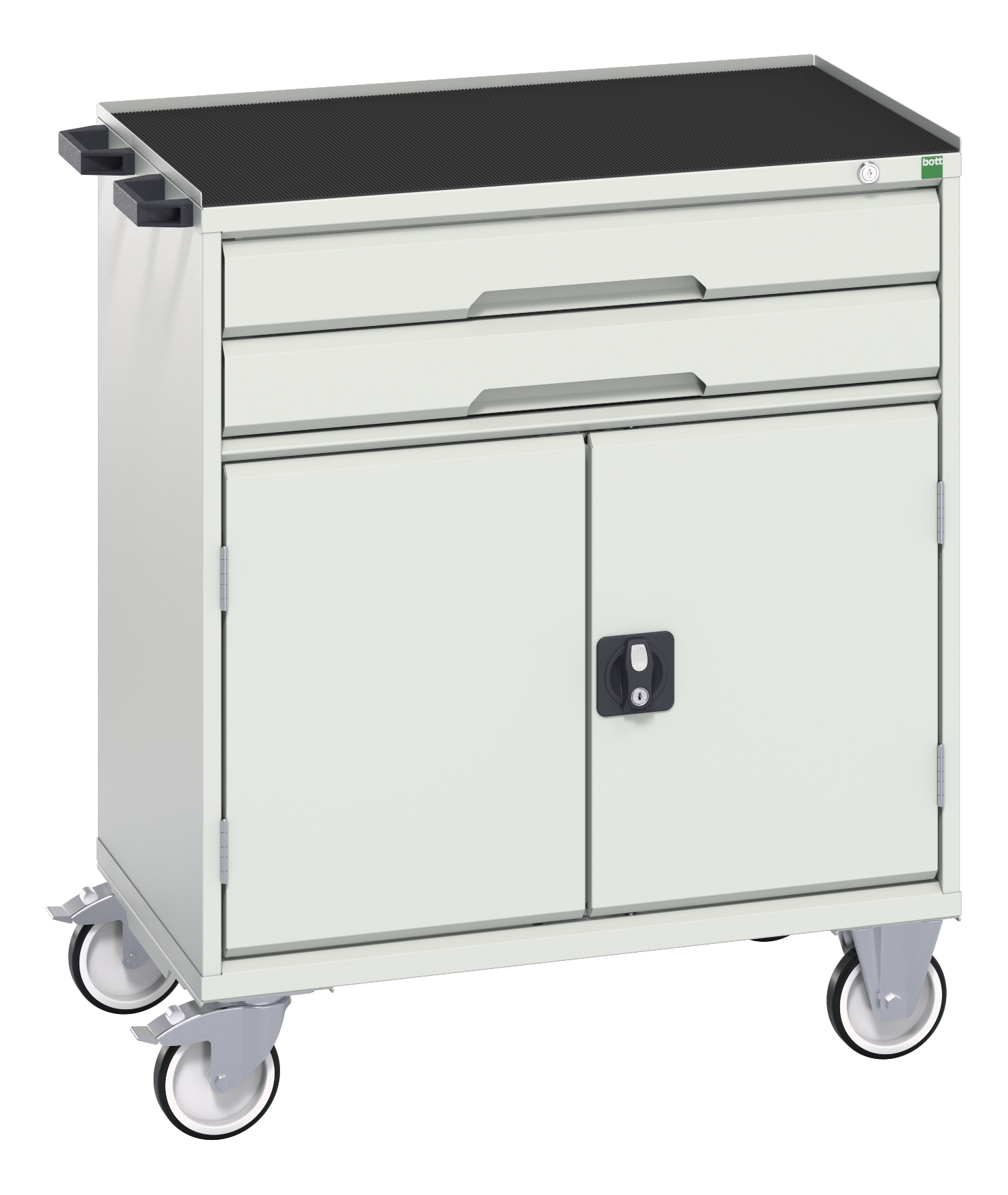 Bott Verso Mobile Drawer-Door Cabinet With 2 Drawers / Cupboard & Top Tray With Mat - 16927011.16