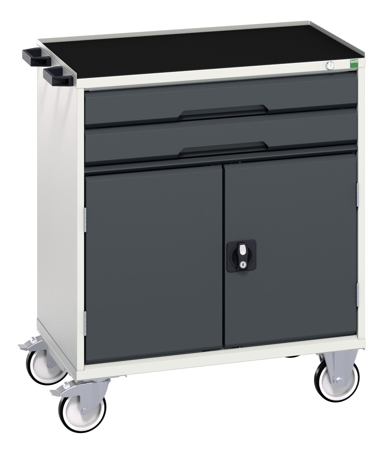 Bott Verso Mobile Drawer-Door Cabinet With 2 Drawers / Cupboard & Top Tray With Mat - 16927011.19