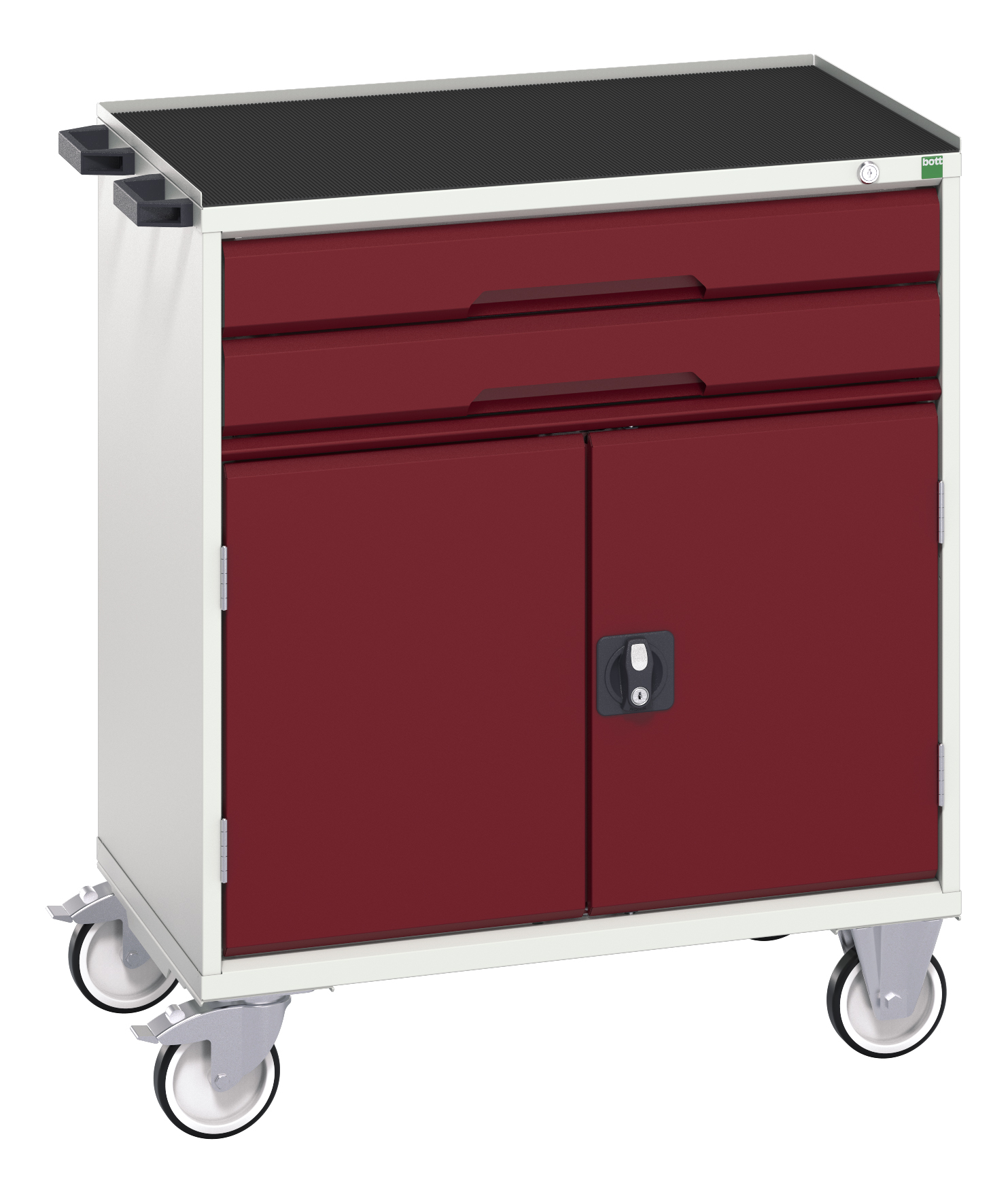 Bott Verso Mobile Drawer-Door Cabinet With 2 Drawers / Cupboard & Top Tray With Mat - 16927011.24