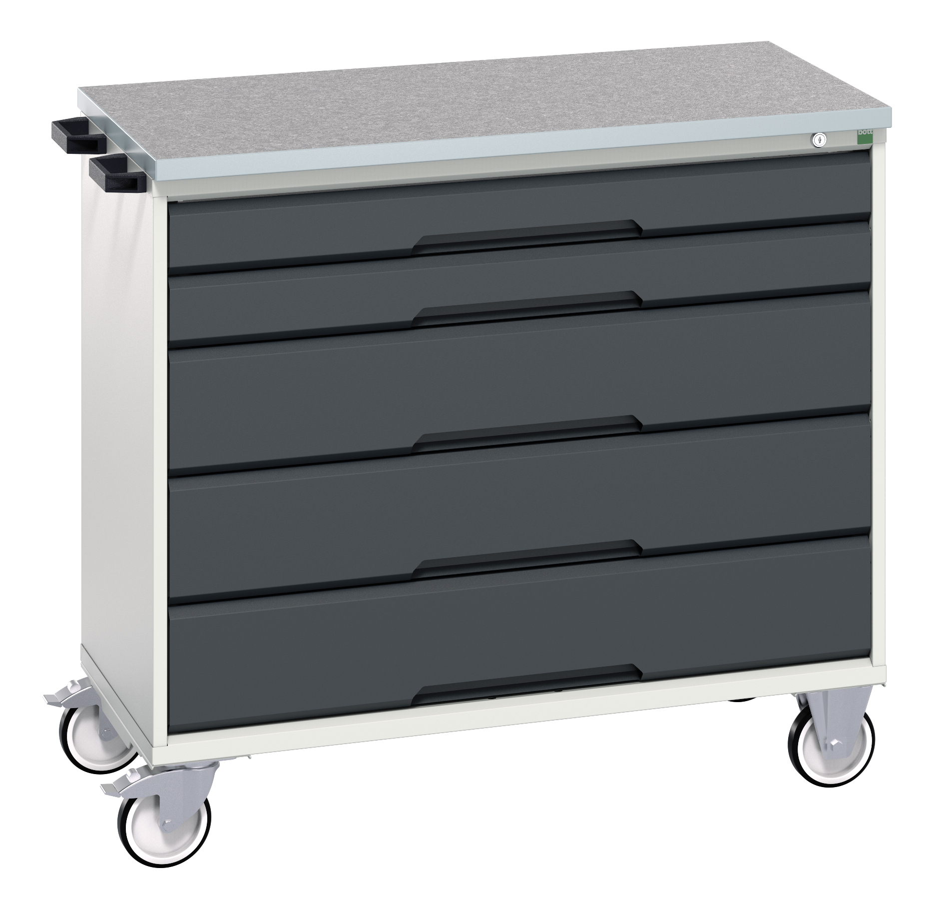 Bott Verso Mobile Drawer Cabinet With 5 Drawers & Lino Top - 16927050.19