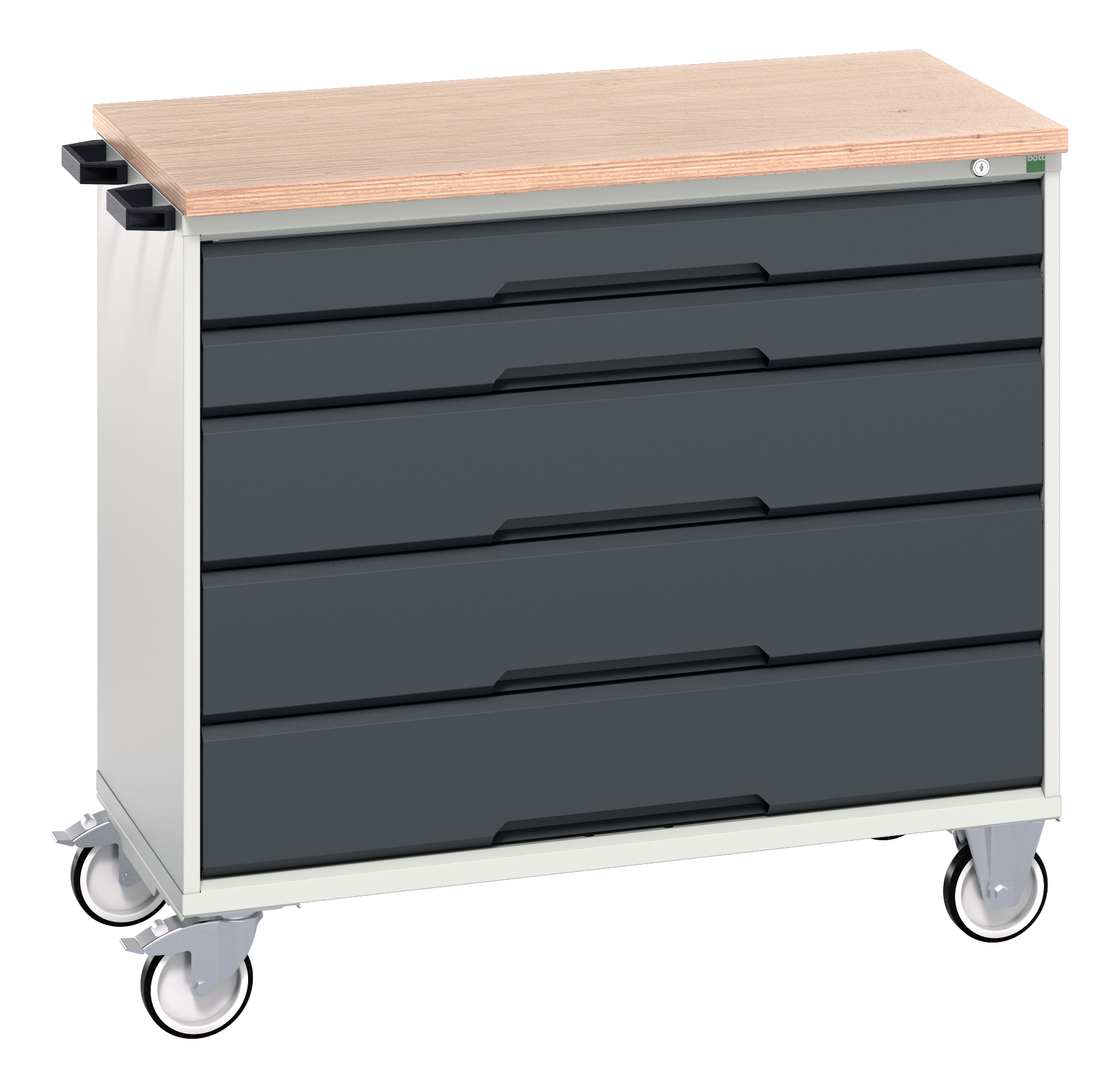 Bott Verso Mobile Drawer Cabinet With 5 Drawers & Multiplex Top - 16927051.19