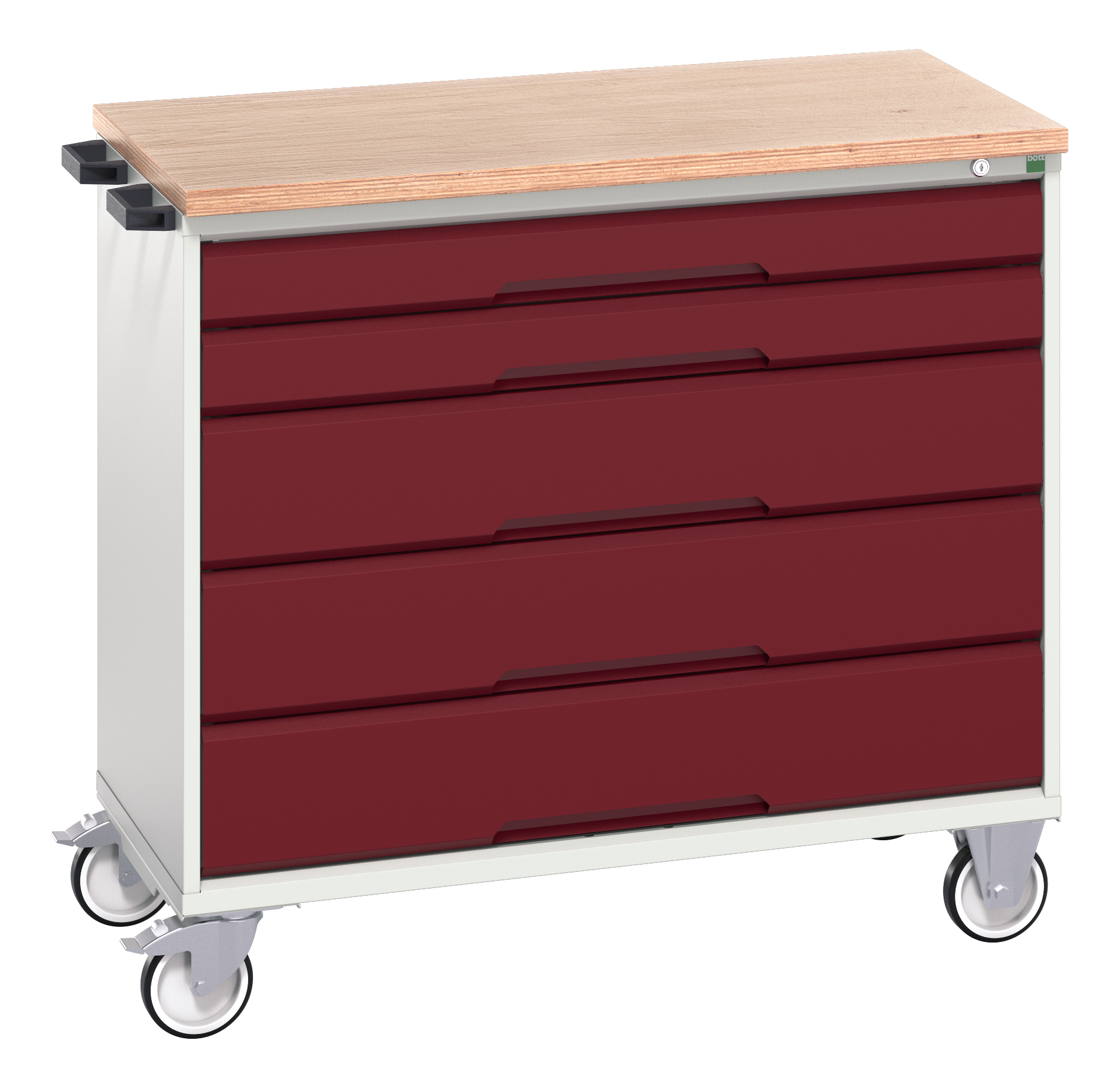 Bott Verso Mobile Drawer Cabinet With 5 Drawers & Multiplex Top - 16927051.24