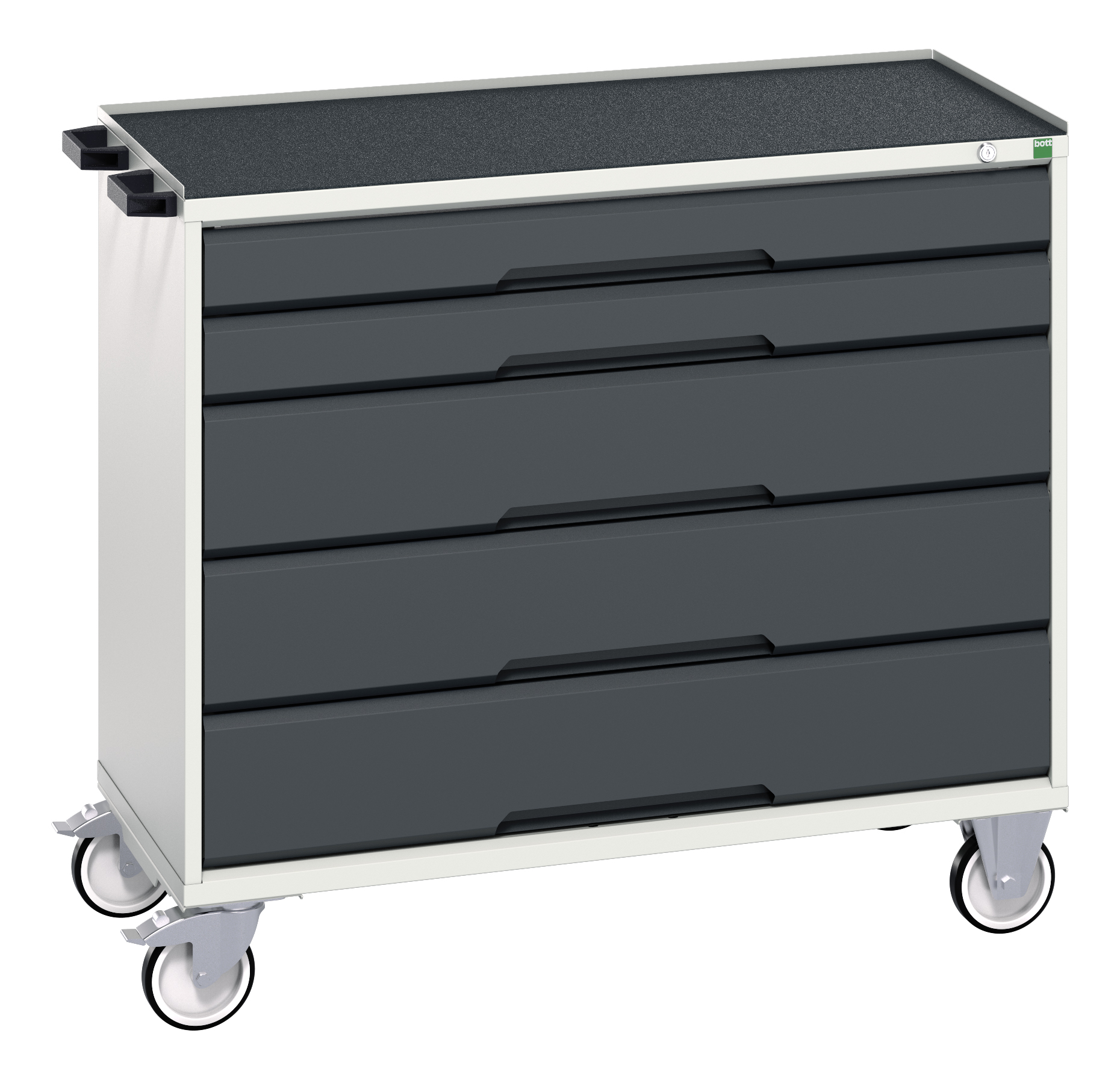 Bott Verso Mobile Drawer Cabinet With 5 Drawers & Top Tray With Mat - 16927052.19