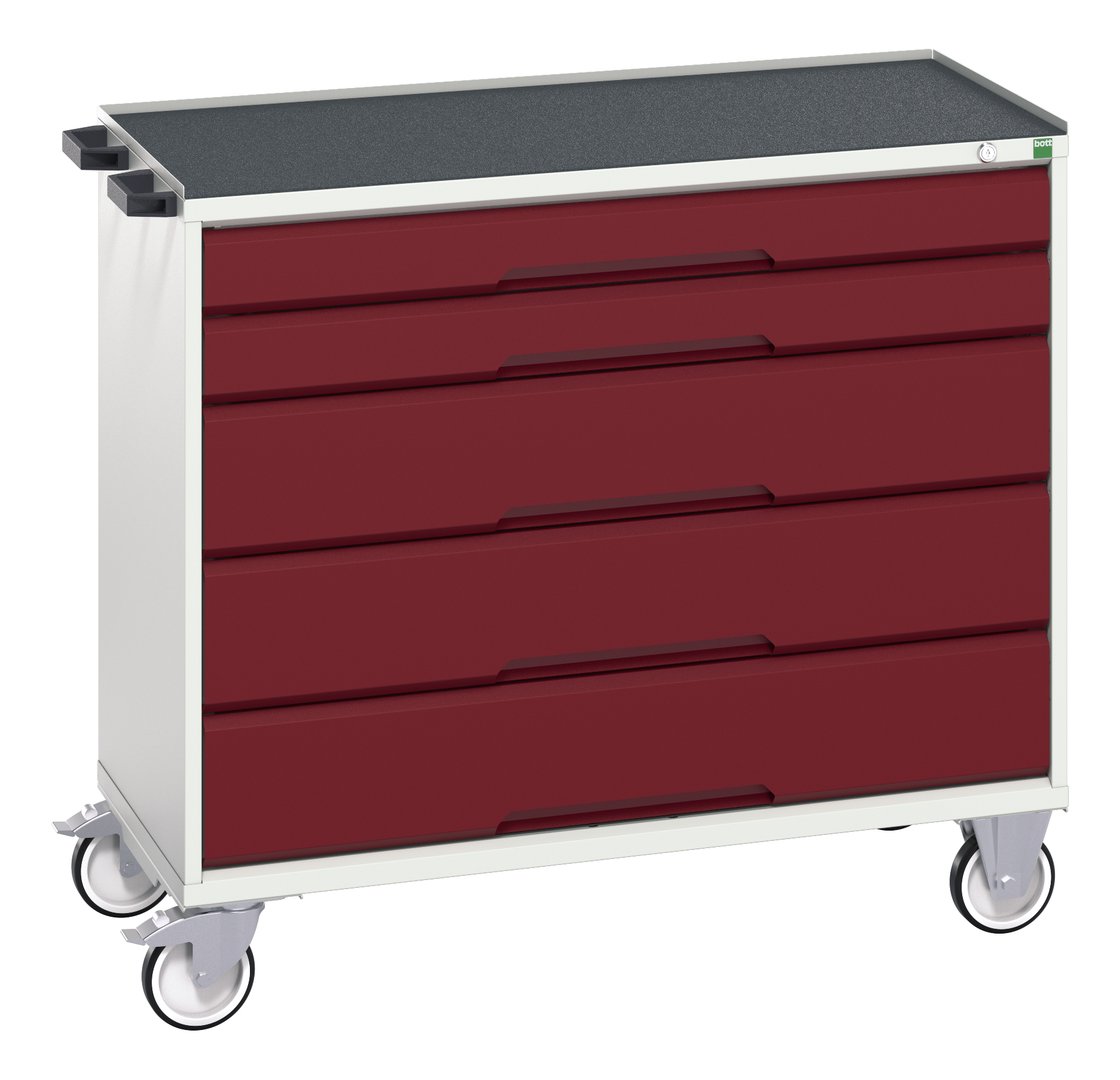 Bott Verso Mobile Drawer Cabinet With 5 Drawers & Top Tray With Mat - 16927052.24