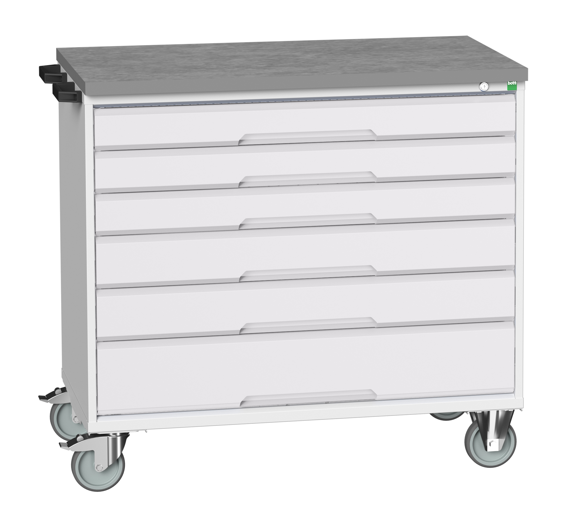 Bott Verso Mobile Drawer Cabinet With 6 Drawers & Lino Top - 16927053.16